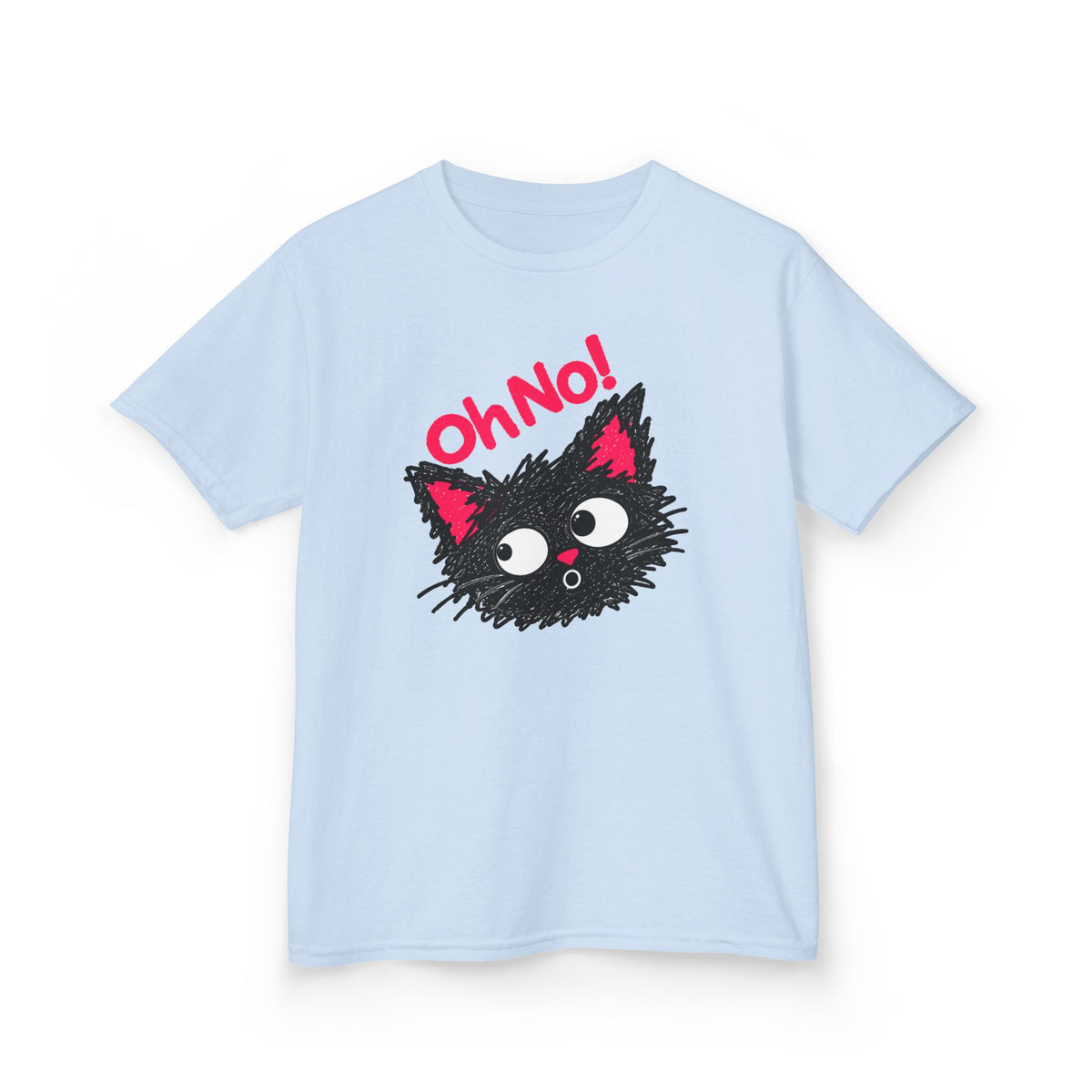 Oh No Cat™ Chauncey Graphic T-Shirt – Funny Black Cat Unisex Tee