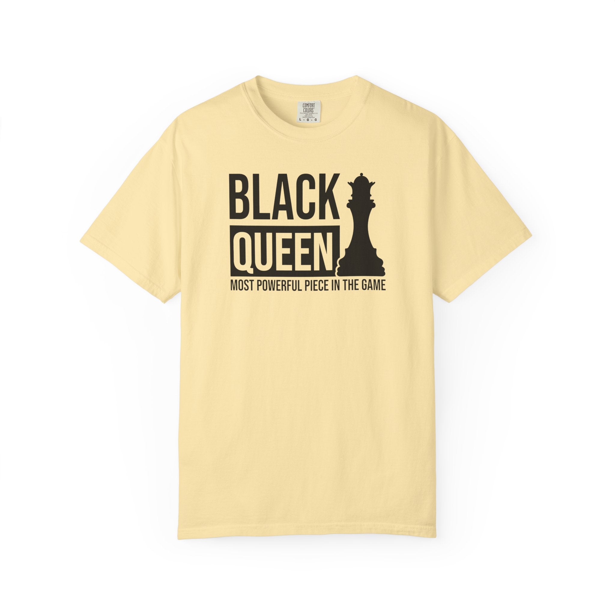 Black Queen T-Shirt — "Most Powerful Piece in the Game" Chess-Inspired Tee