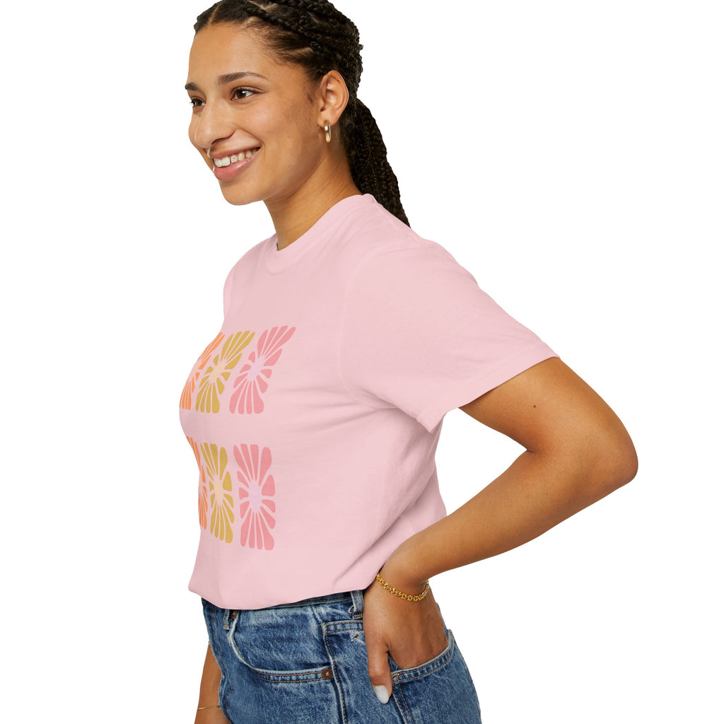 Retro Bloom Grid Tee