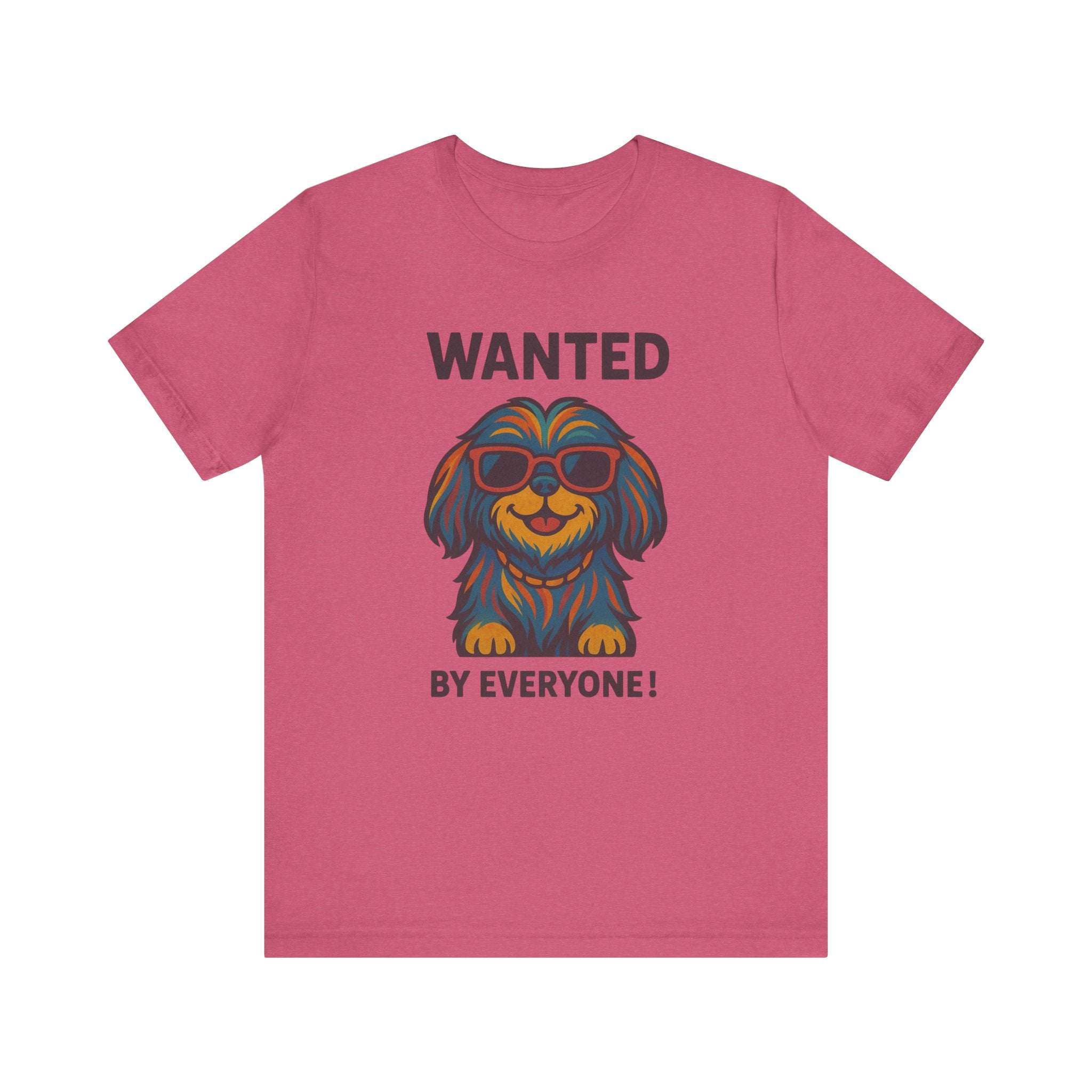Shitzu with Multicolored Fur and Sunglasses Tee