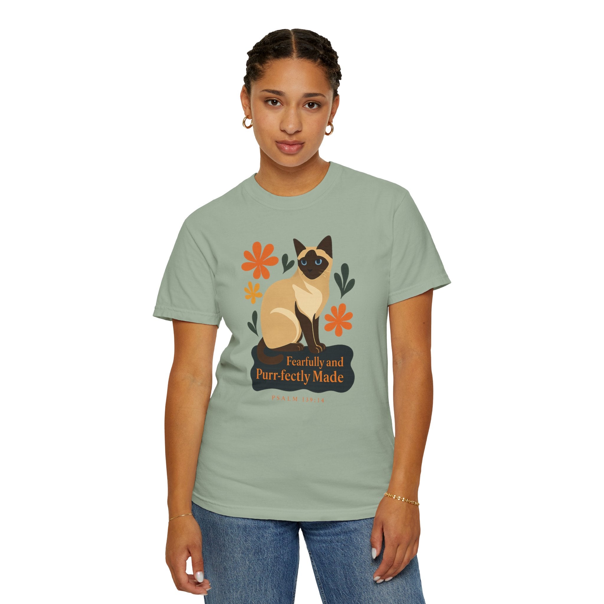 Fearfully and Purr-fectly Made™ Siamese Cat Tee