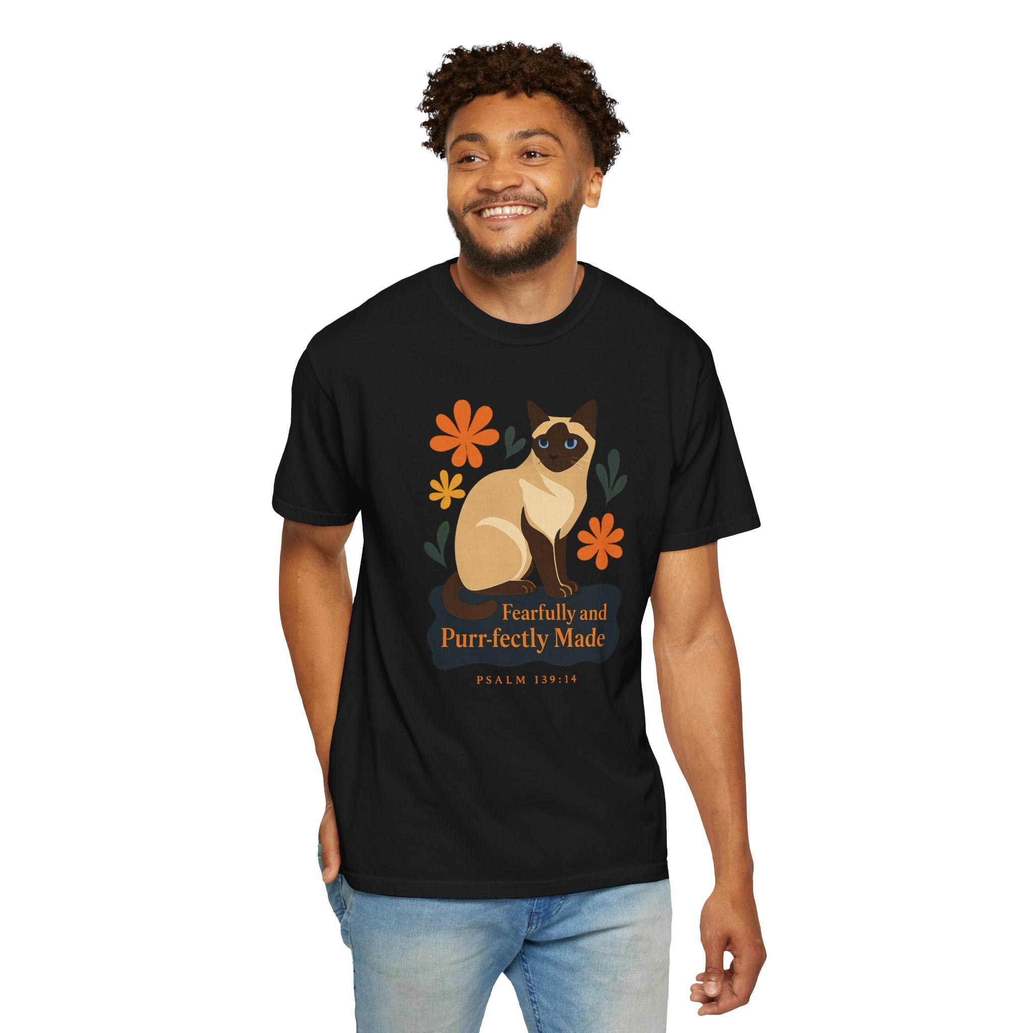 Fearfully and Purr-fectly Made™ Siamese Cat Tee