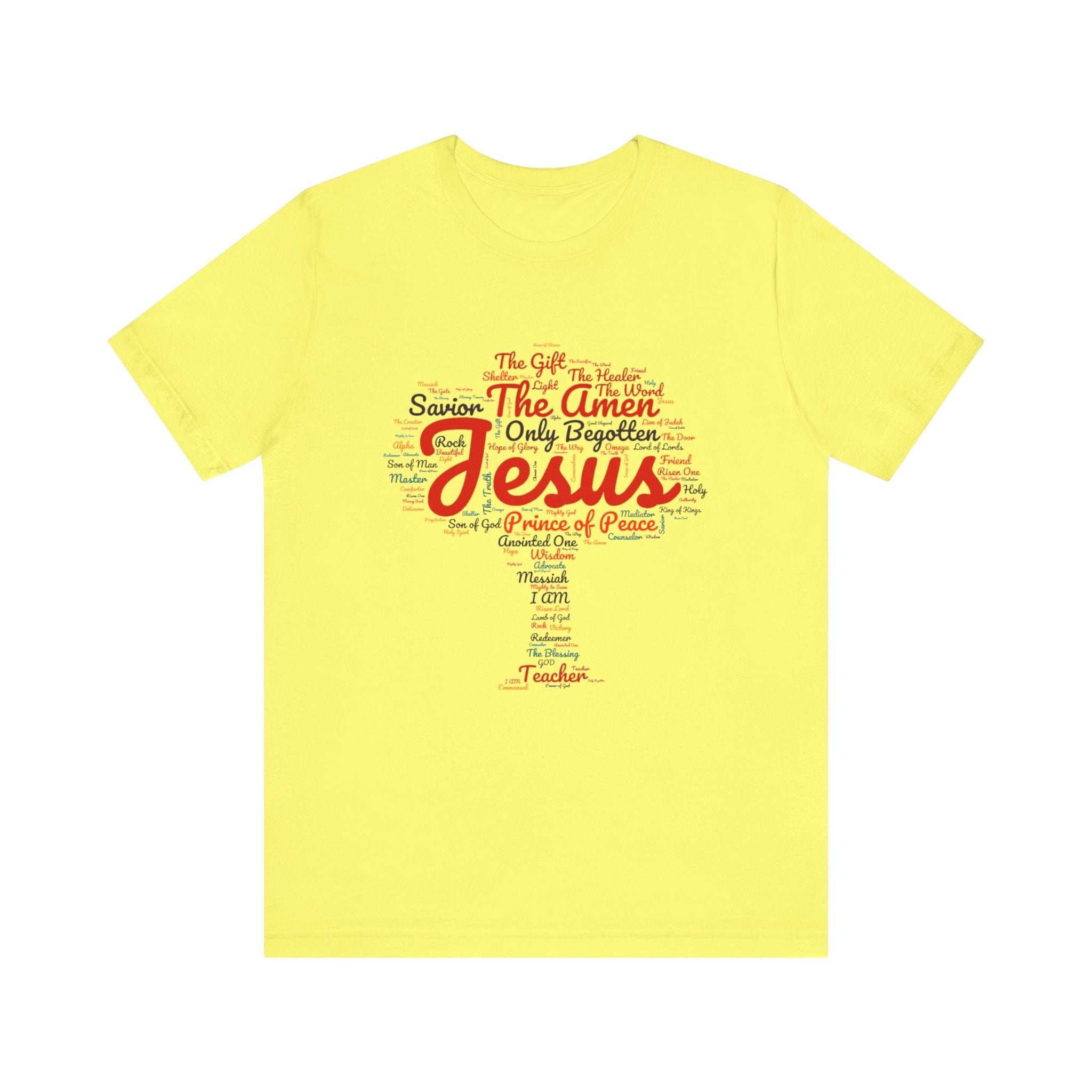 Religious Tee - Names of JESUS Tree Design