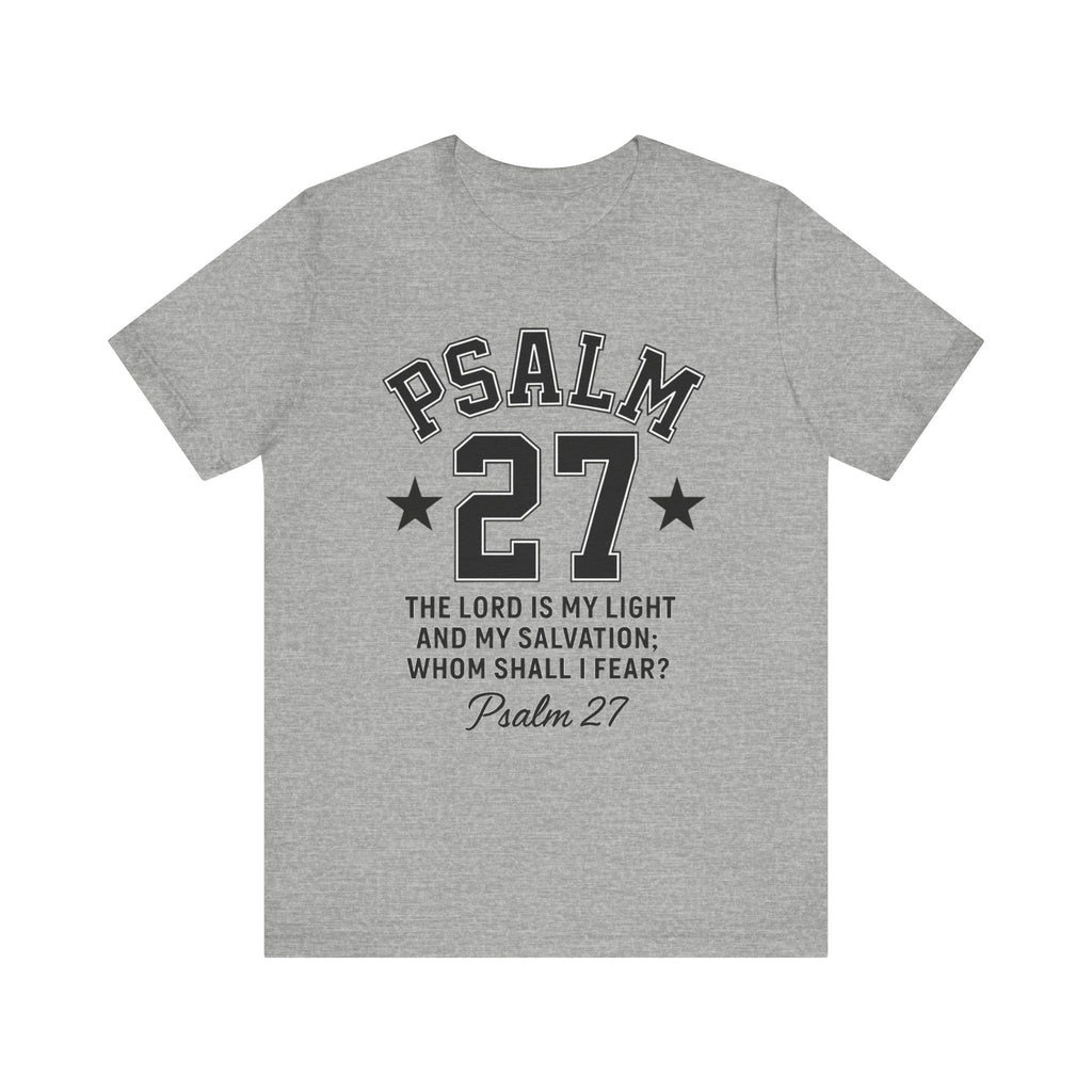 Psalm 27 White Sporty Tee