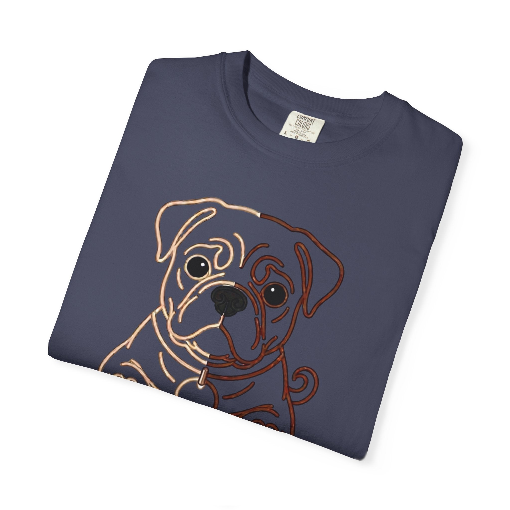 Bulldog Line Art T-Shirt – Cute Minimal Dog Graphic Tee