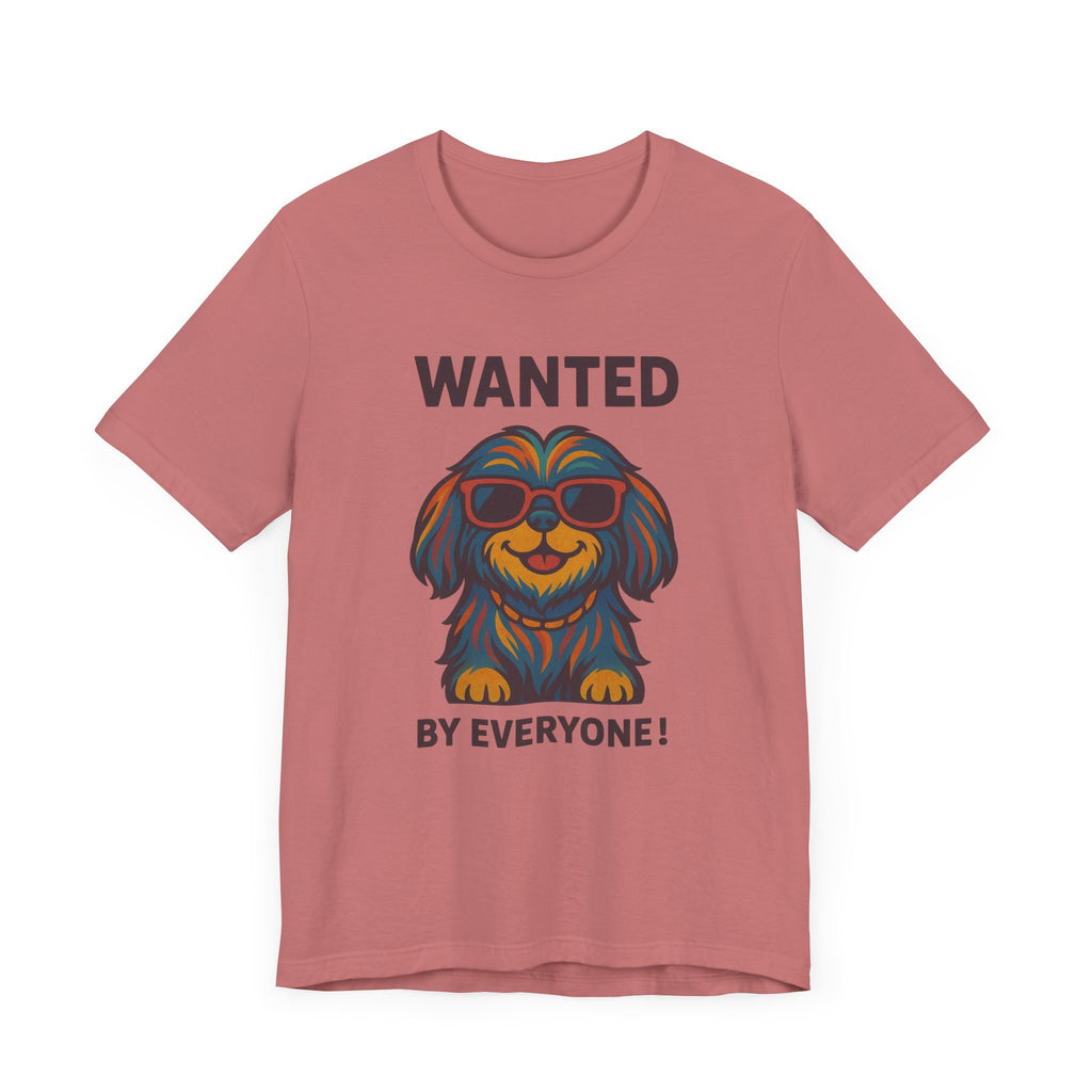 Shitzu with Multicolored Fur and Sunglasses Tee