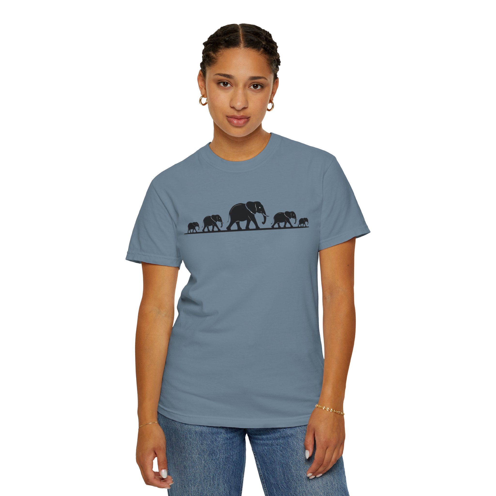 Walking Elephants silhouettes
