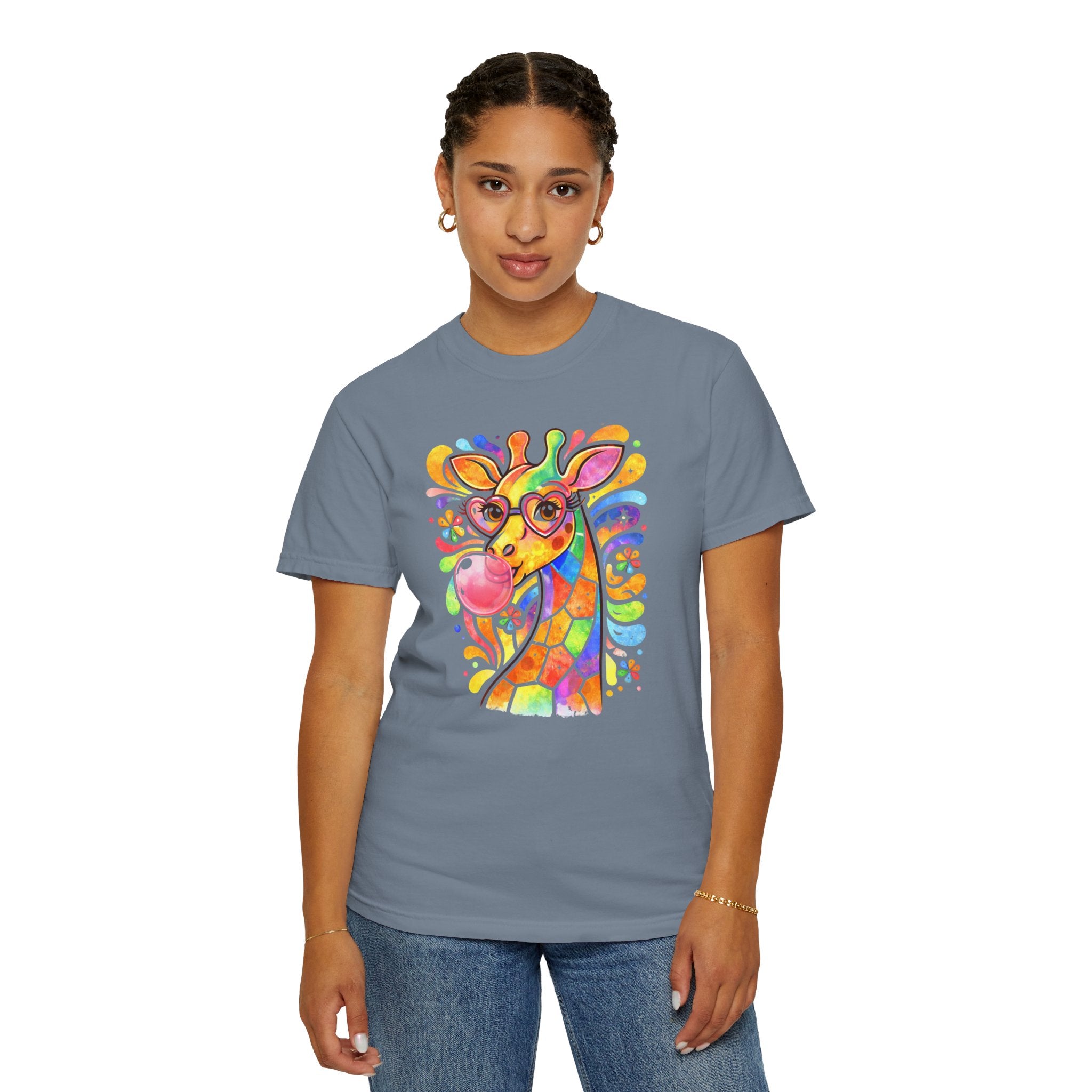 Colorful Bubblegum Giraffe T-Shirt