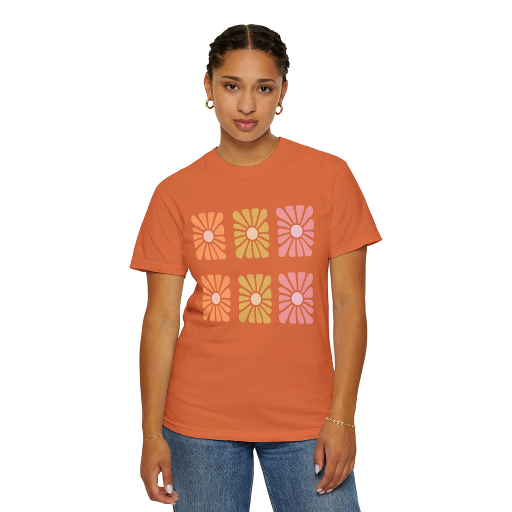 Retro Bloom Grid Tee