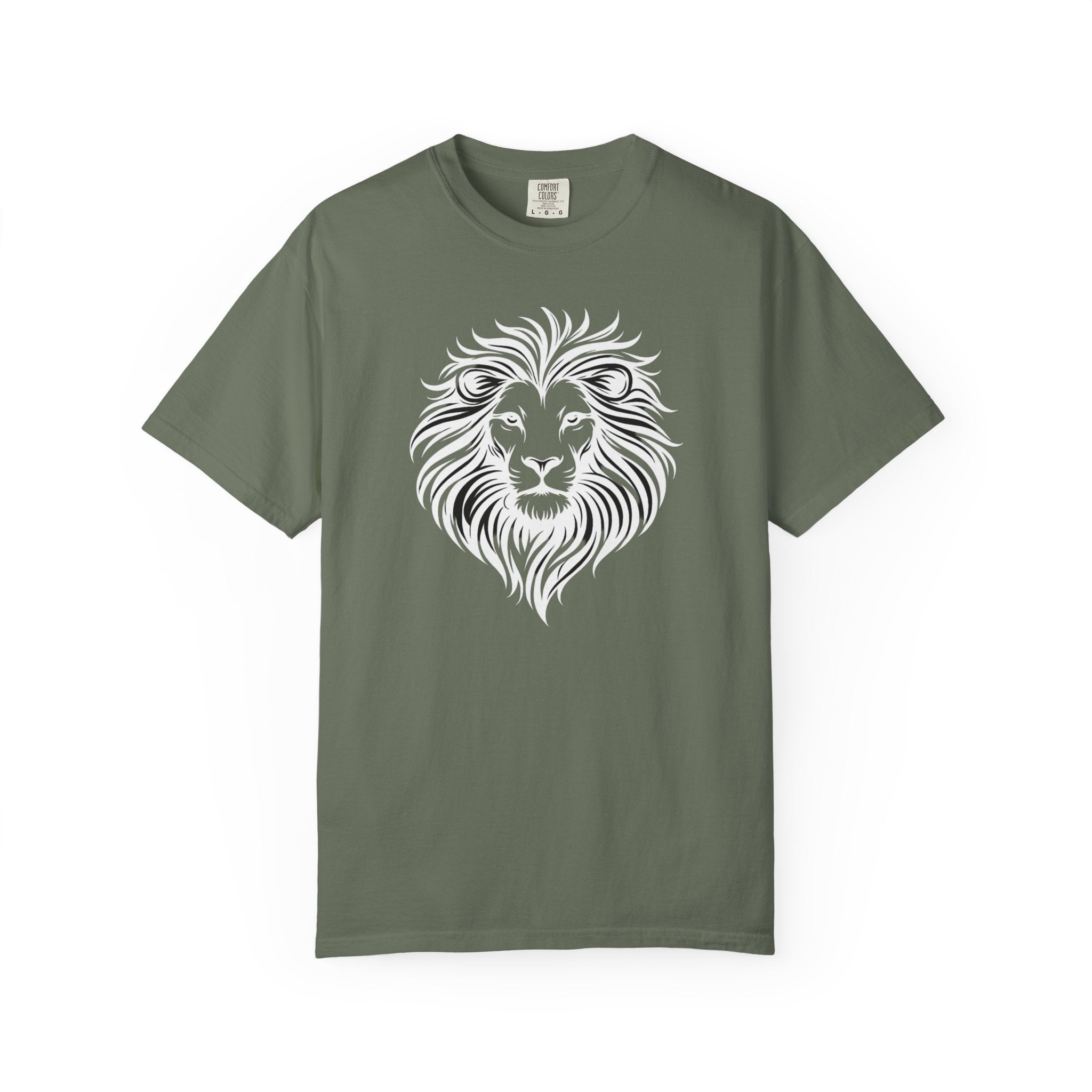 Lion Face Tee— Bold Tribal Mane Design