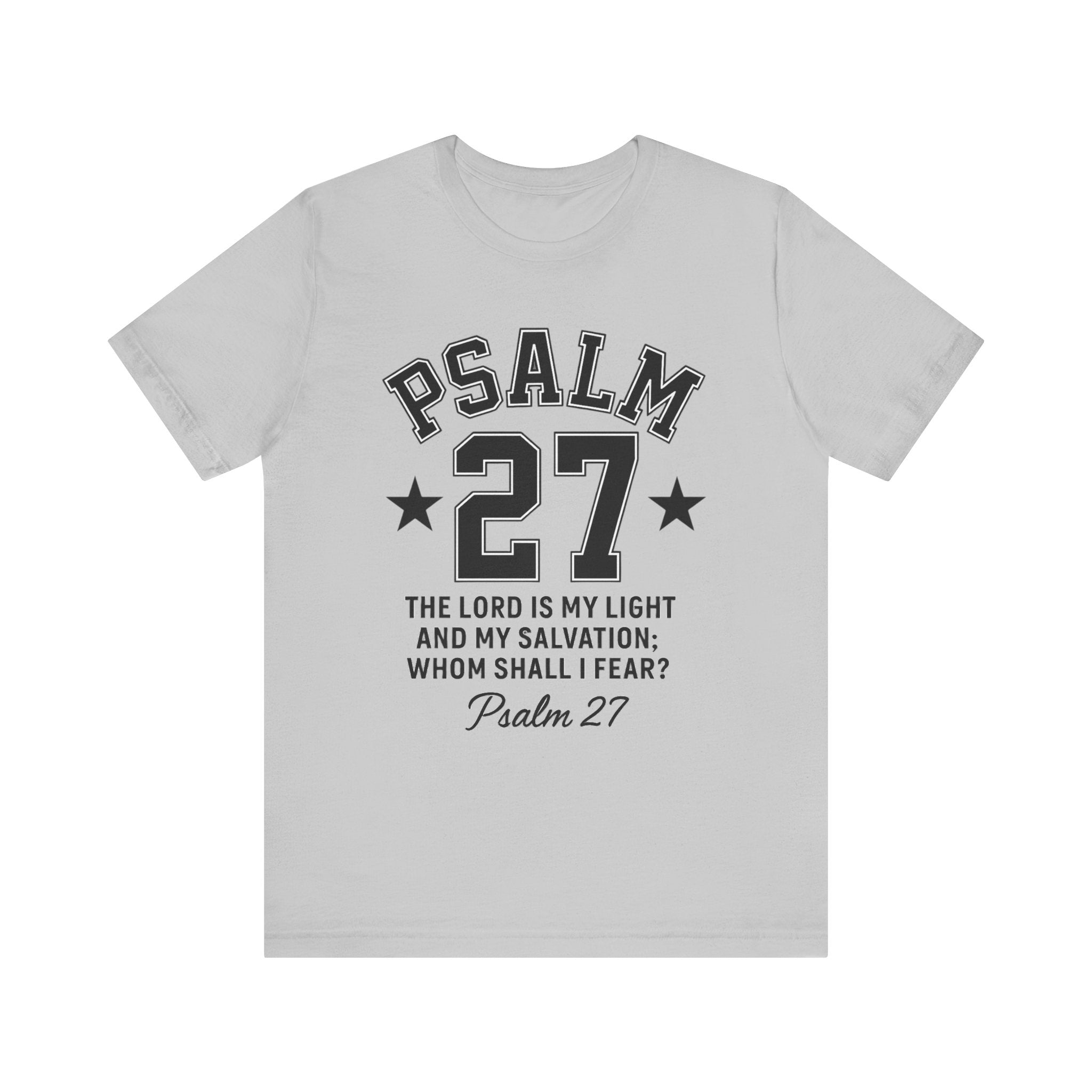 Psalm 27 White Sporty Tee