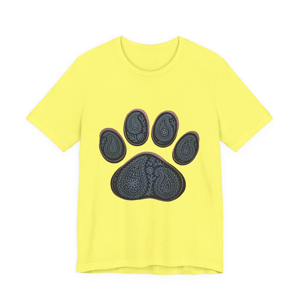Blue Paisley Paw  Tee