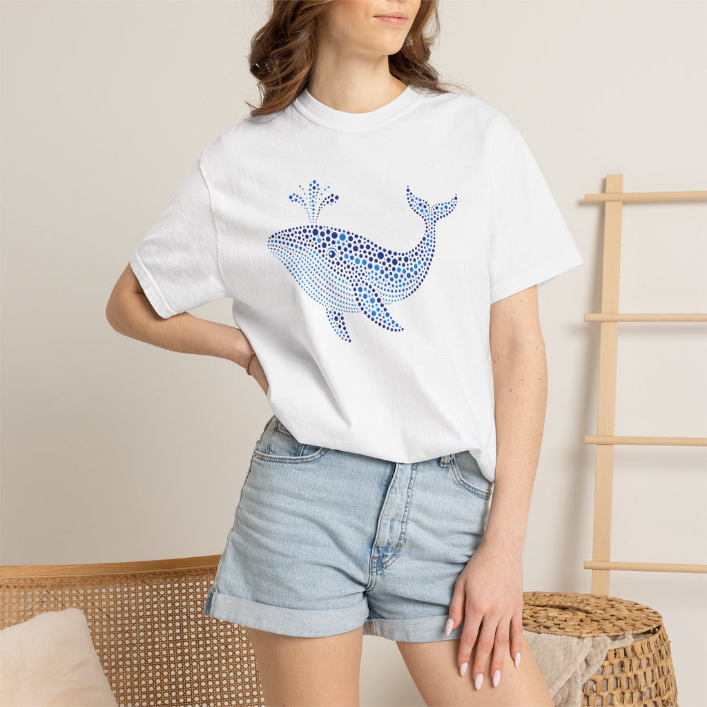 Blue Horizon Whale™ | Coastal Summer Graphic Tee