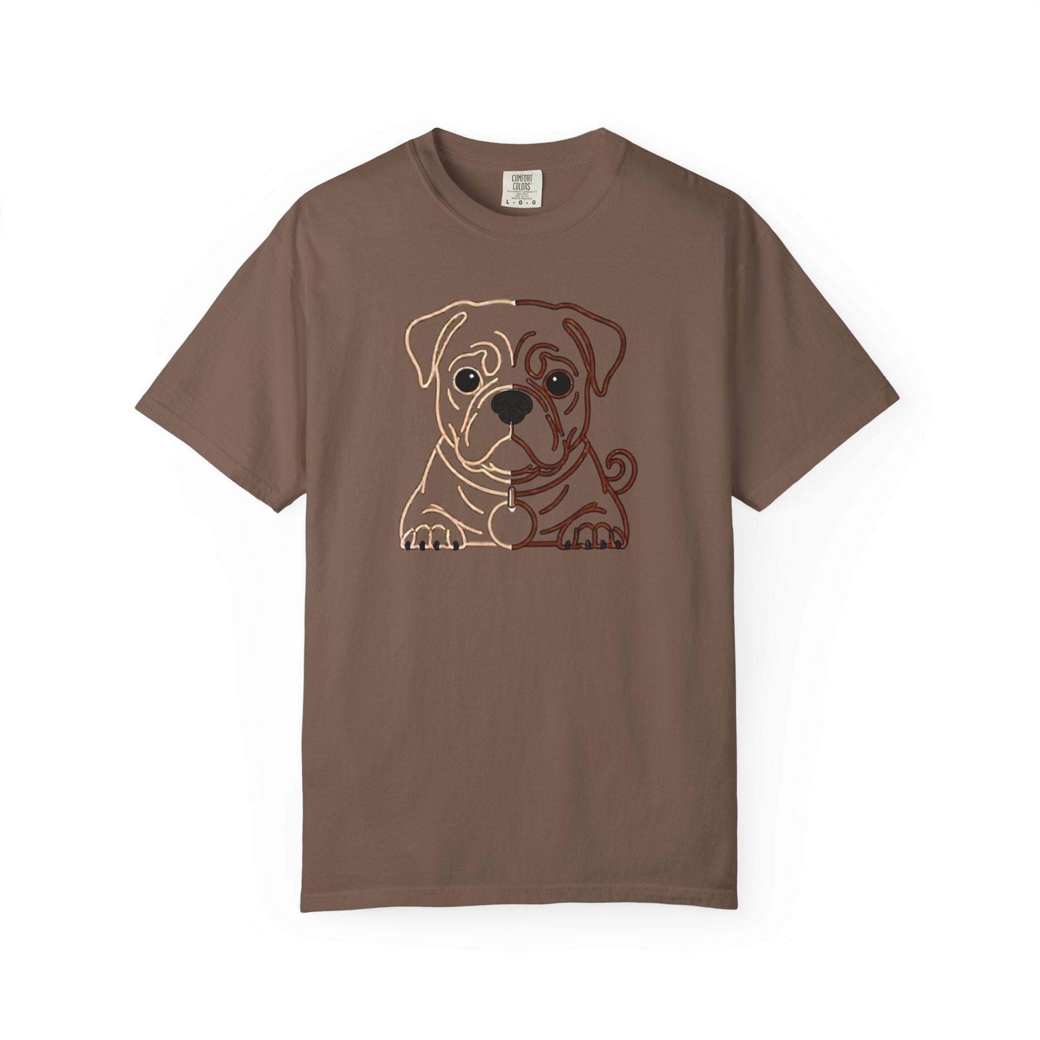 Bulldog Line Art T-Shirt – Cute Minimal Dog Graphic Tee