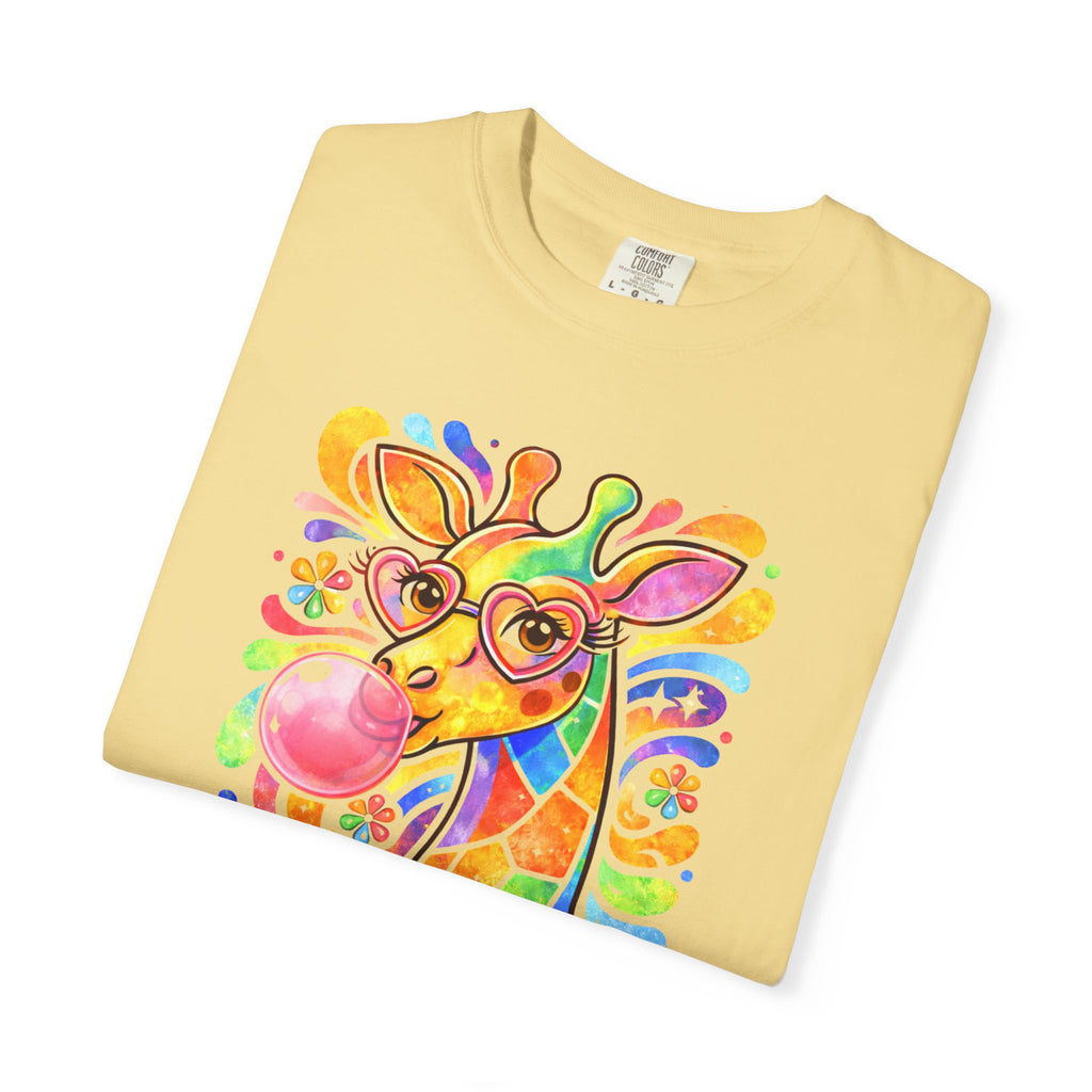 Colorful Bubblegum Giraffe T-Shirt