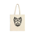 Yorkie Club Tote Bag – Minimalist Yorkshire Terrier Canvas Carryall