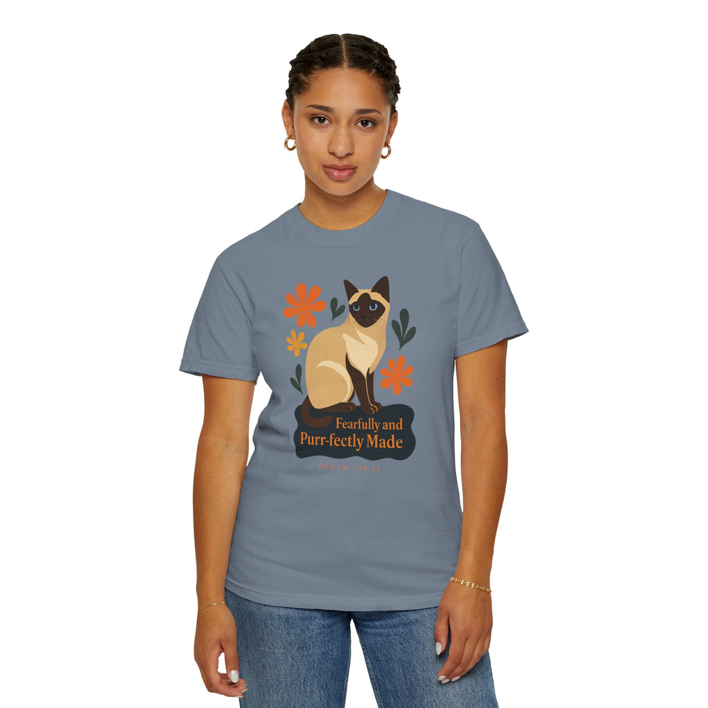 Fearfully and Purr-fectly Made™ Siamese Cat Tee