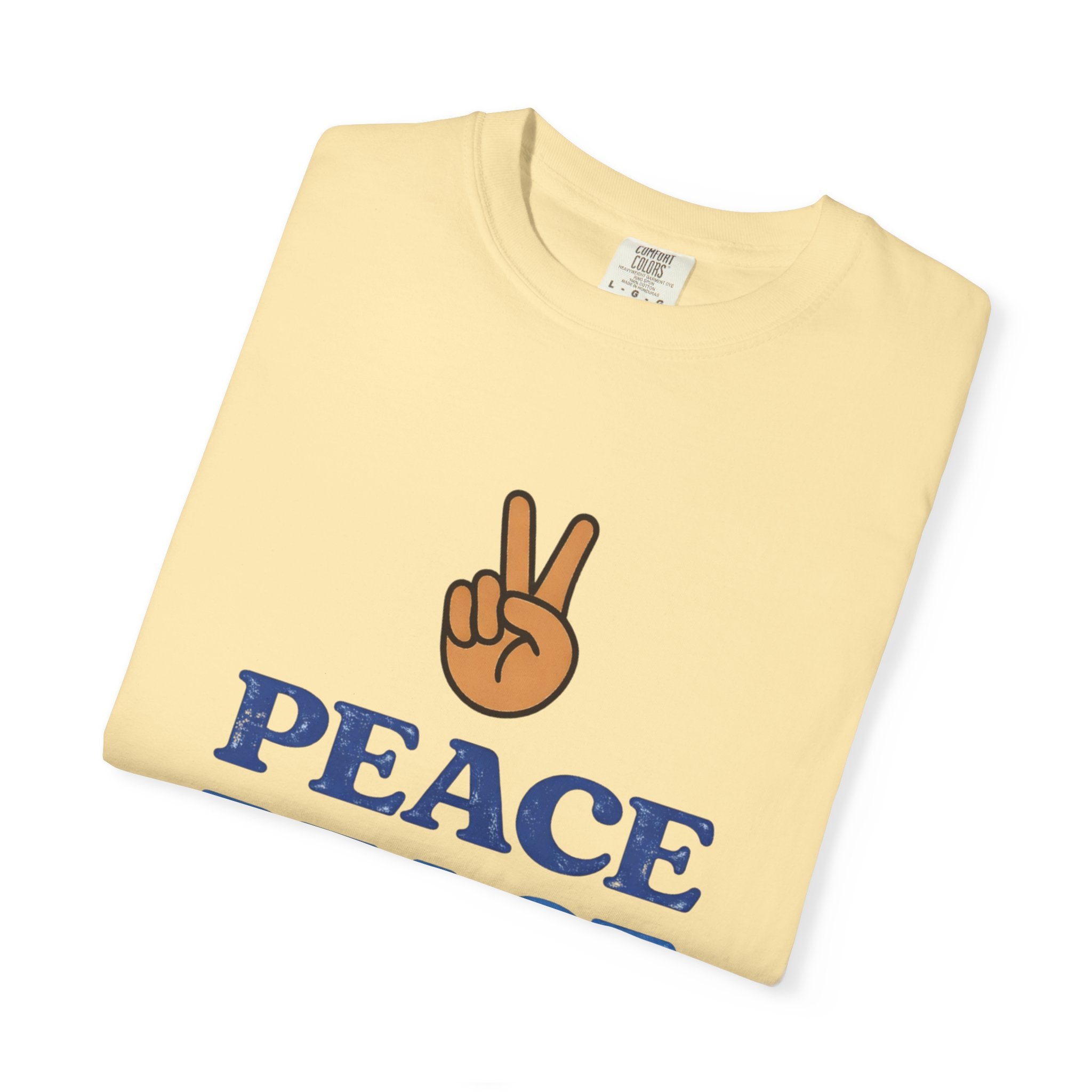 Peace Peace Peace T-Shirt — Retro Peace Sign Graphic Tee