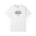 Floral Sketch T-Shirt — Vintage Black Rose Illustration