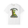 Rock That Smile Crocodile Adult Tee – Fun Graphic Crocodile Shirt