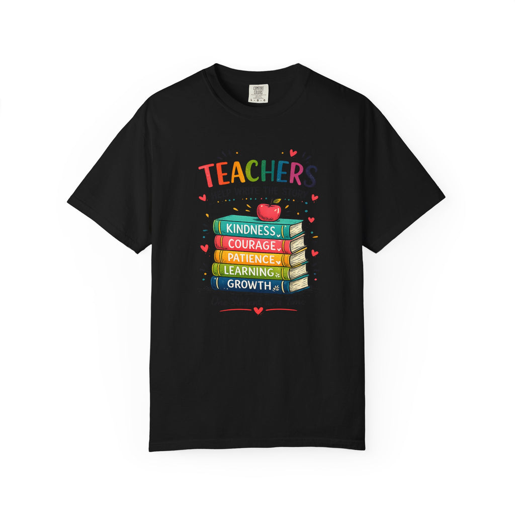 Teachers Help Write the Story Personalized Teacher T-Shirt™ | Custom Name Back | Premium Teacher Gift