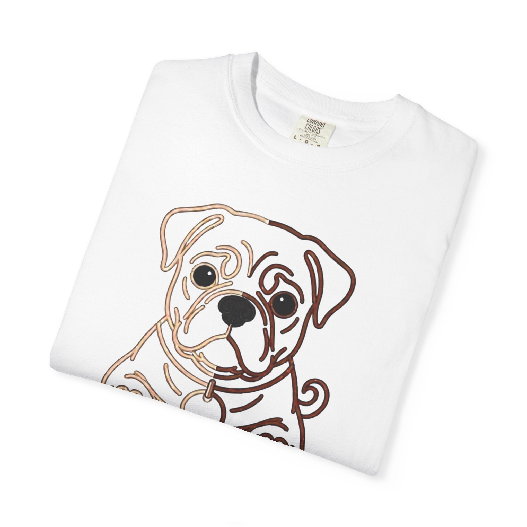 Bulldog Line Art T-Shirt – Cute Minimal Dog Graphic Tee