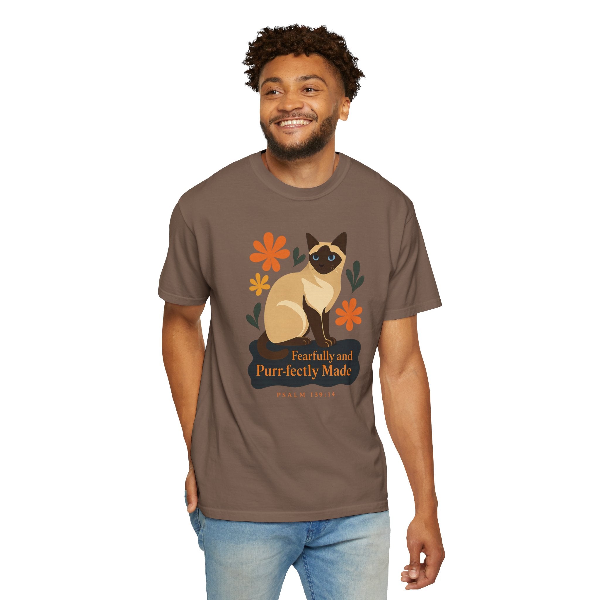 Fearfully and Purr-fectly Made™ Siamese Cat Tee