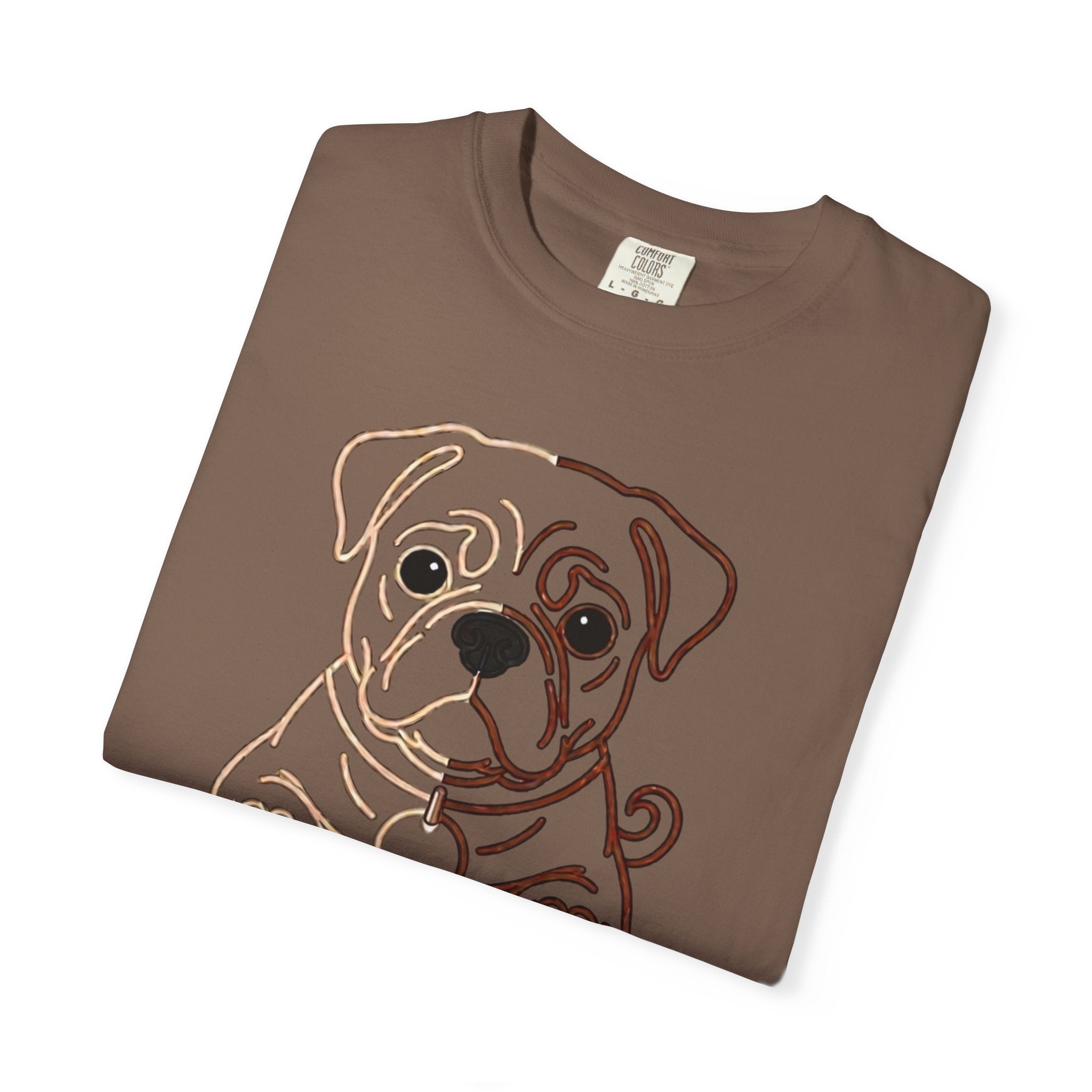 Bulldog Line Art T-Shirt – Cute Minimal Dog Graphic Tee