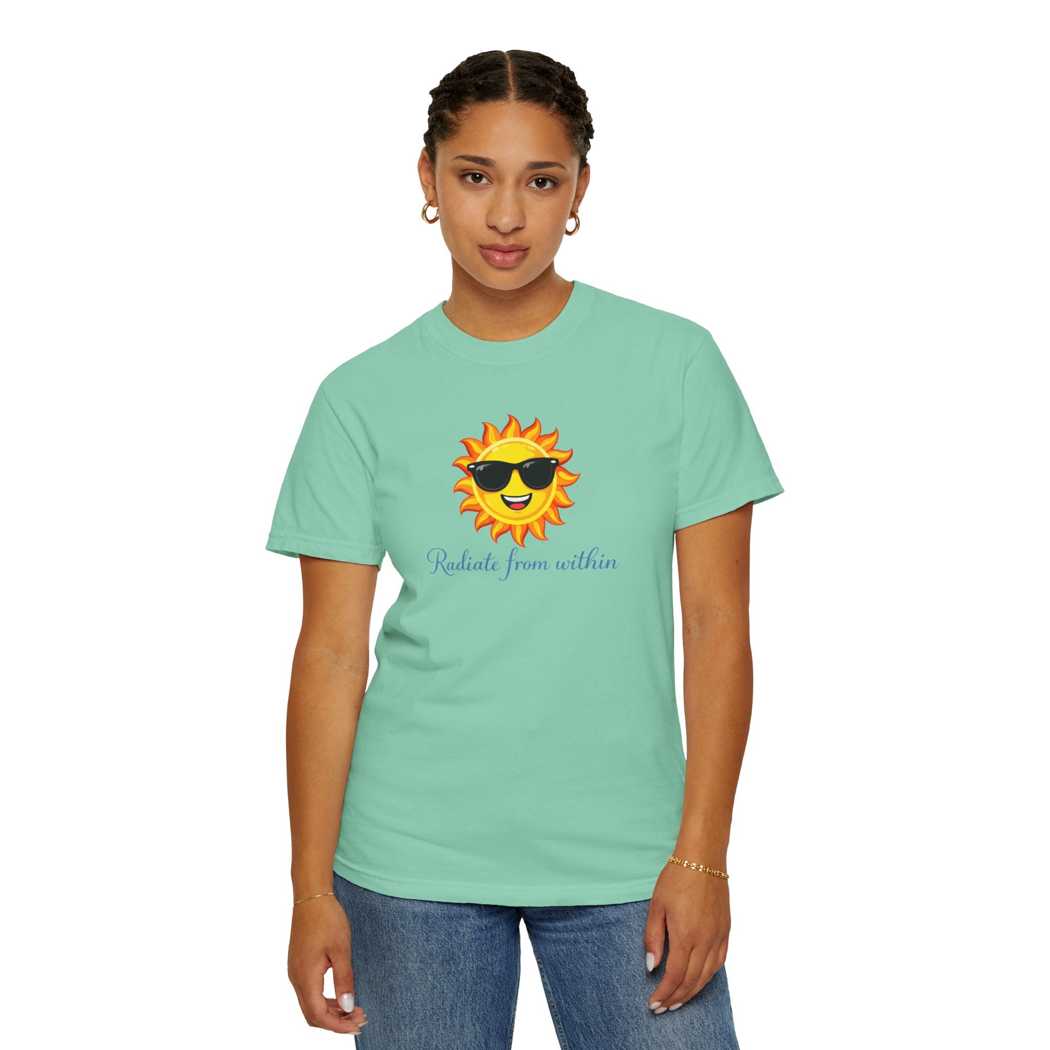 Radiate From Within T-Shirt — Smiling Sun Graphic Tee