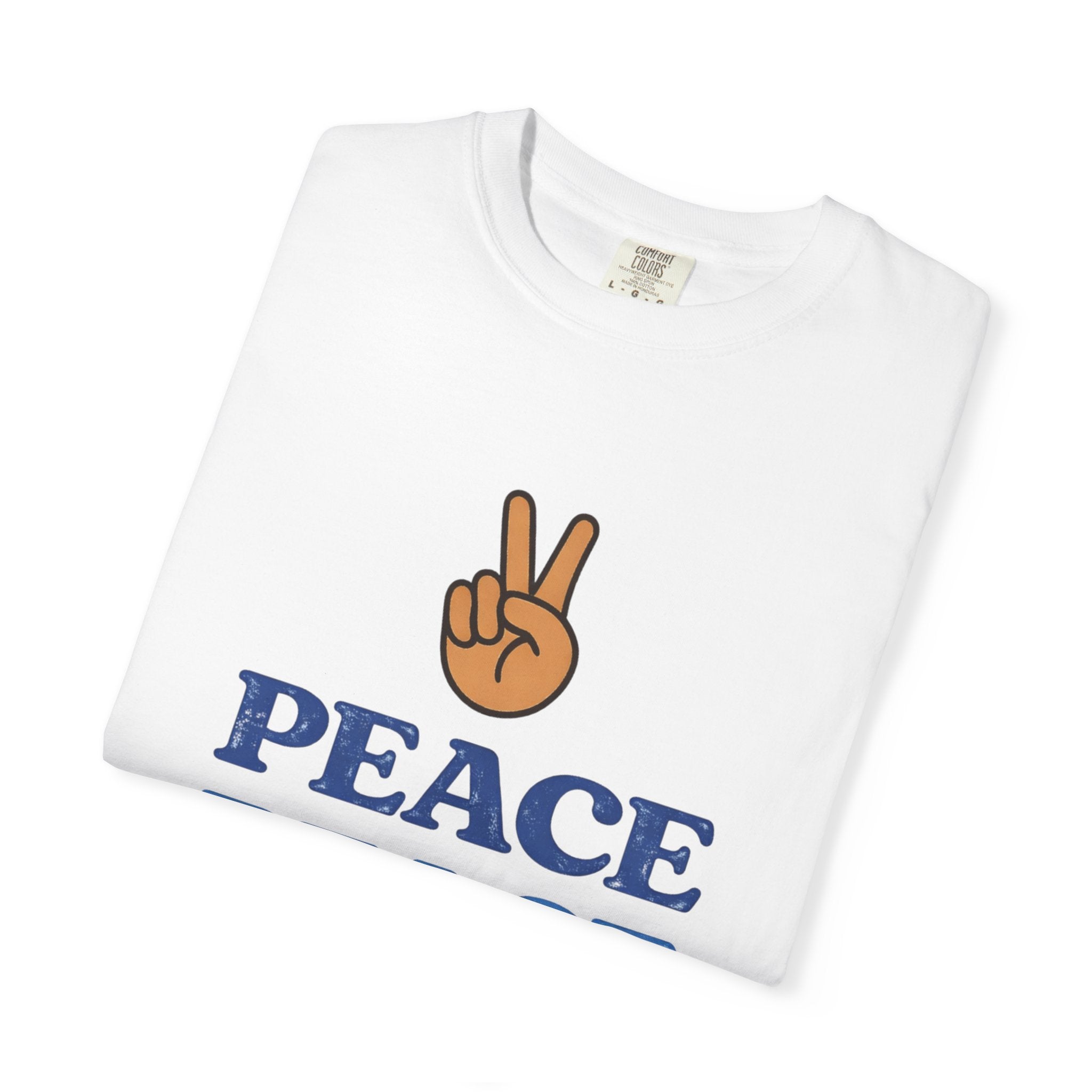 Peace Peace Peace T-Shirt — Retro Peace Sign Graphic Tee