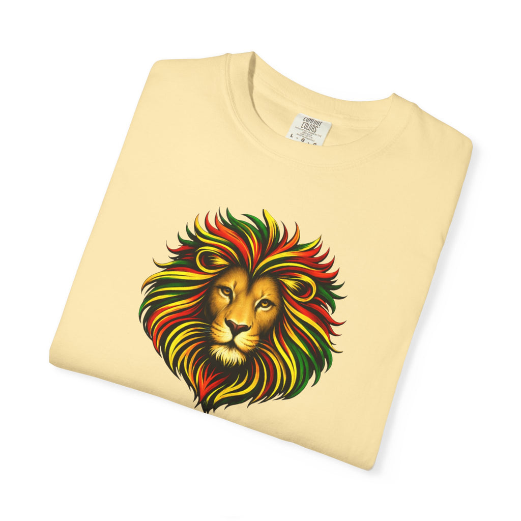 Lion T-Shirt — "The Lion Shows Up Exactly As He Thinks He Is" BLACK COLLECTION