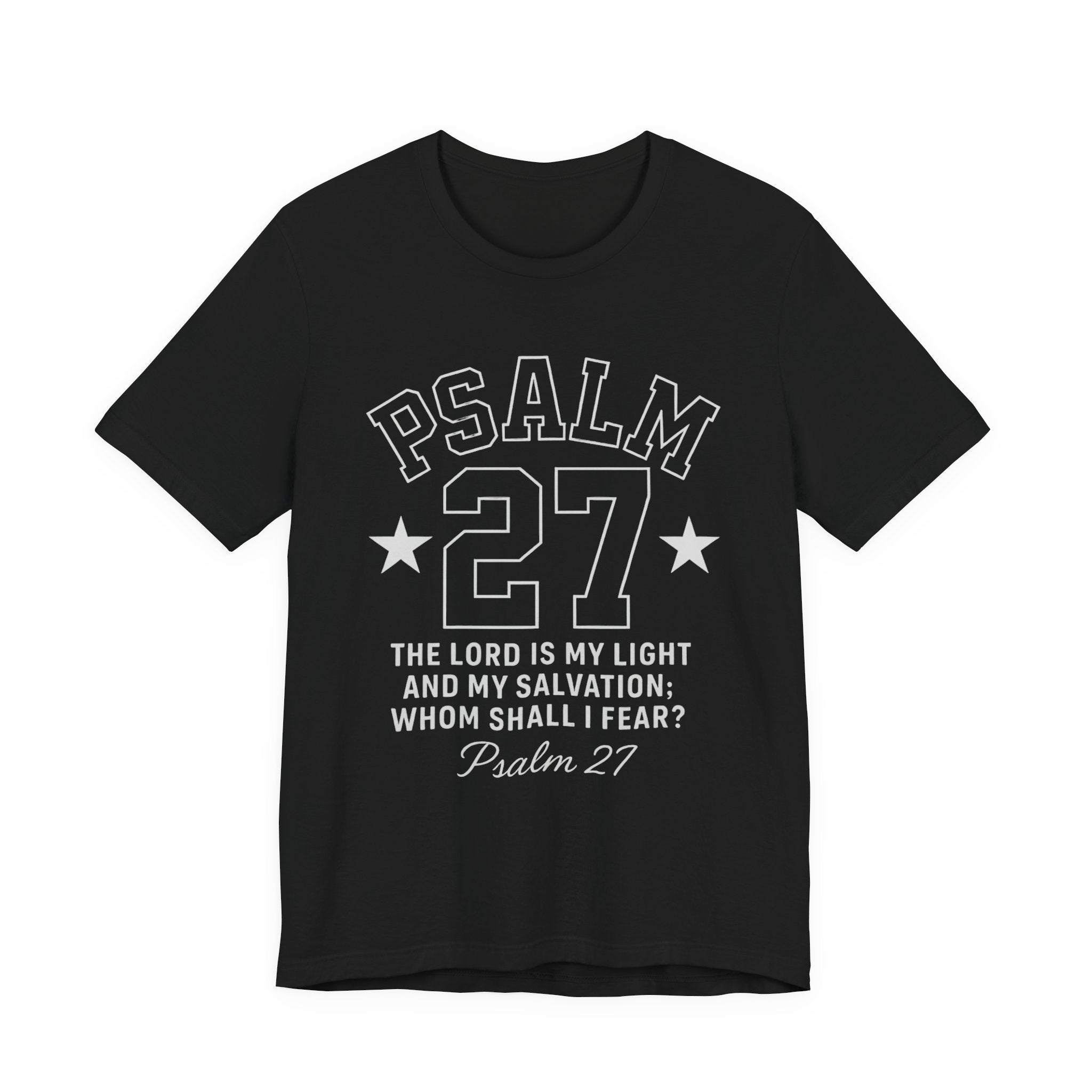 PSALM 27 Black Sporty Tee