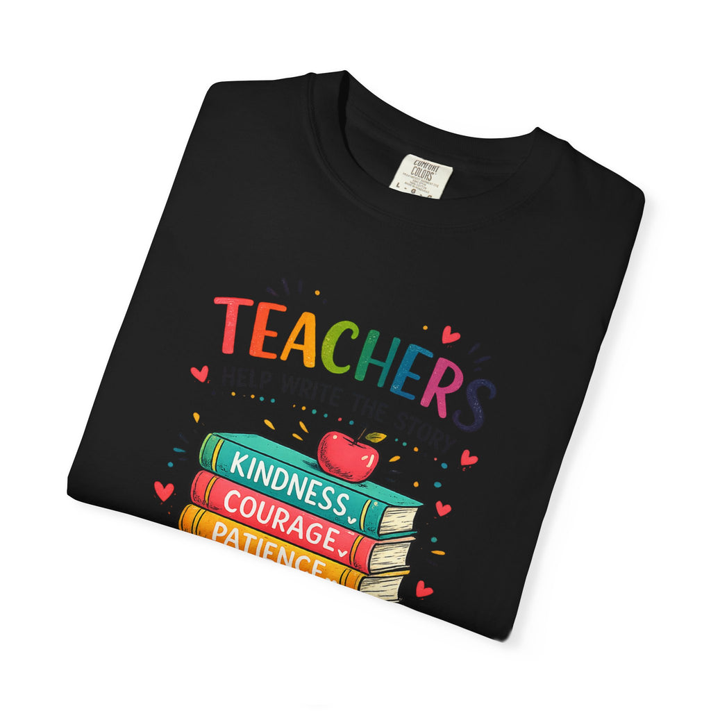 Teachers Help Write the Story Personalized Teacher T-Shirt™ | Custom Name Back | Premium Teacher Gift