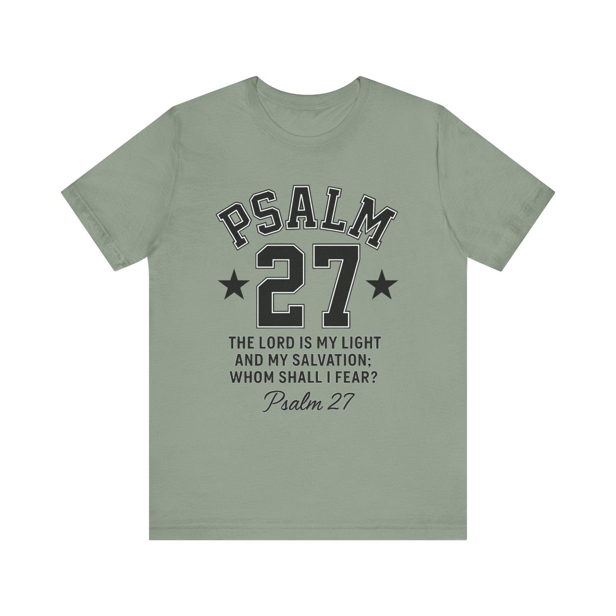 Psalm 27 White Sporty Tee