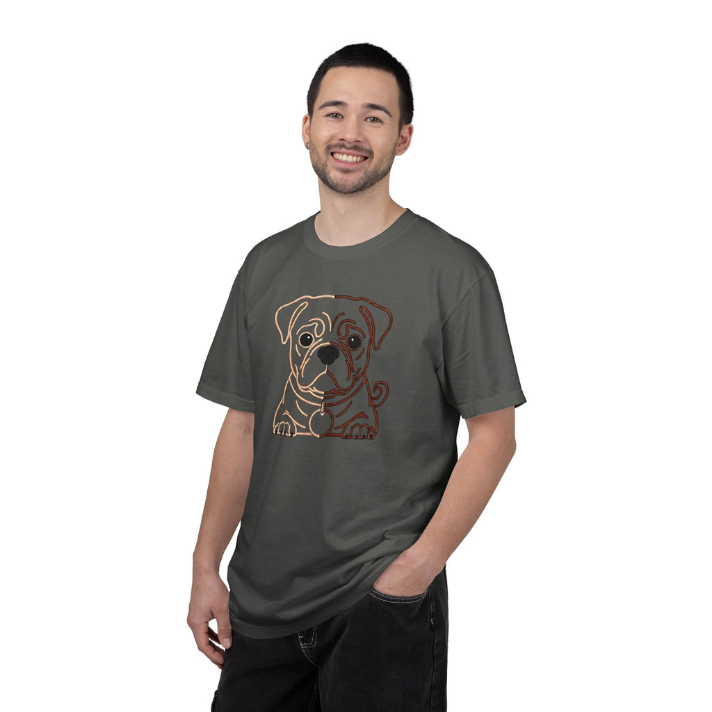 Bulldog Line Art T-Shirt – Cute Minimal Dog Graphic Tee