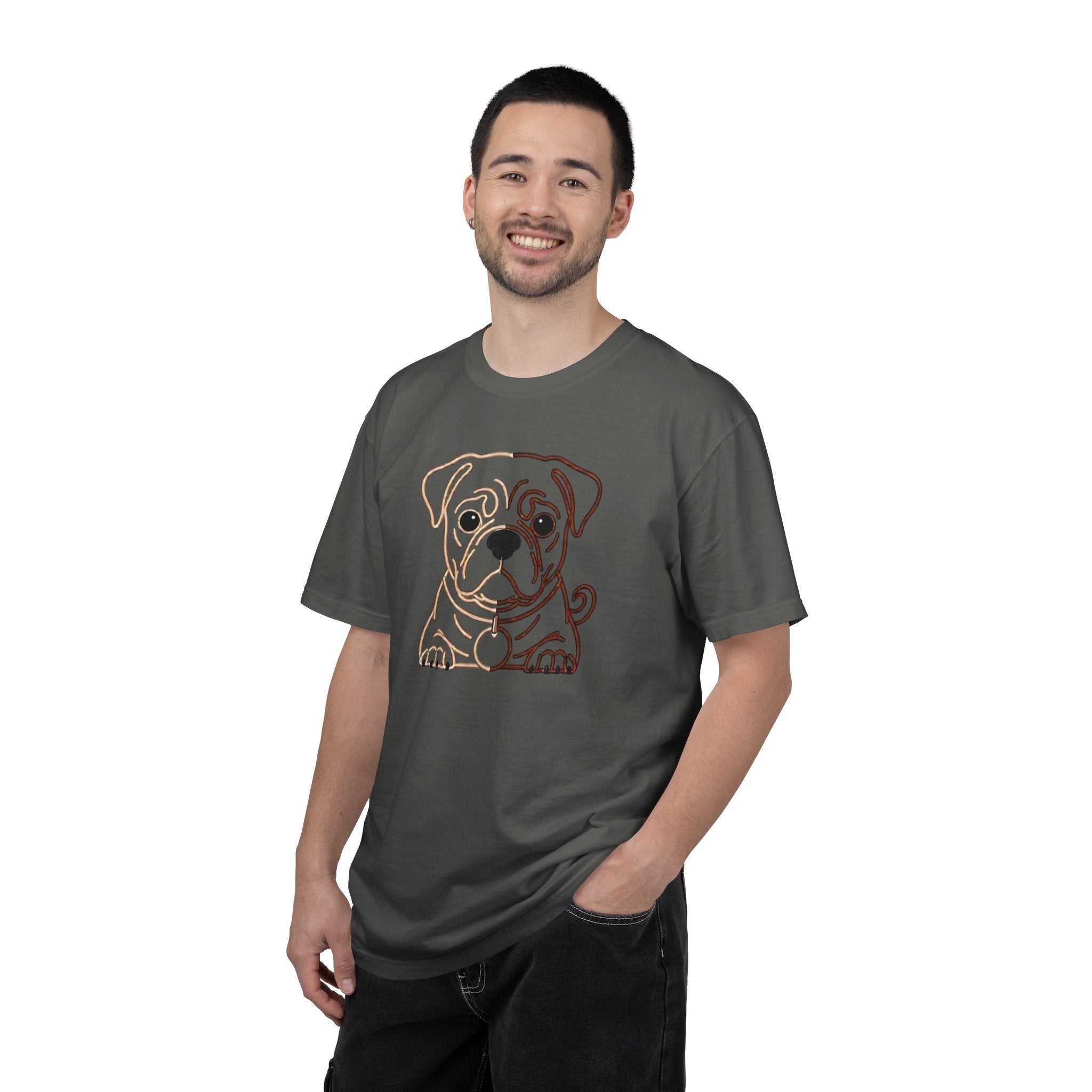 Bulldog Line Art T-Shirt – Cute Minimal Dog Graphic Tee