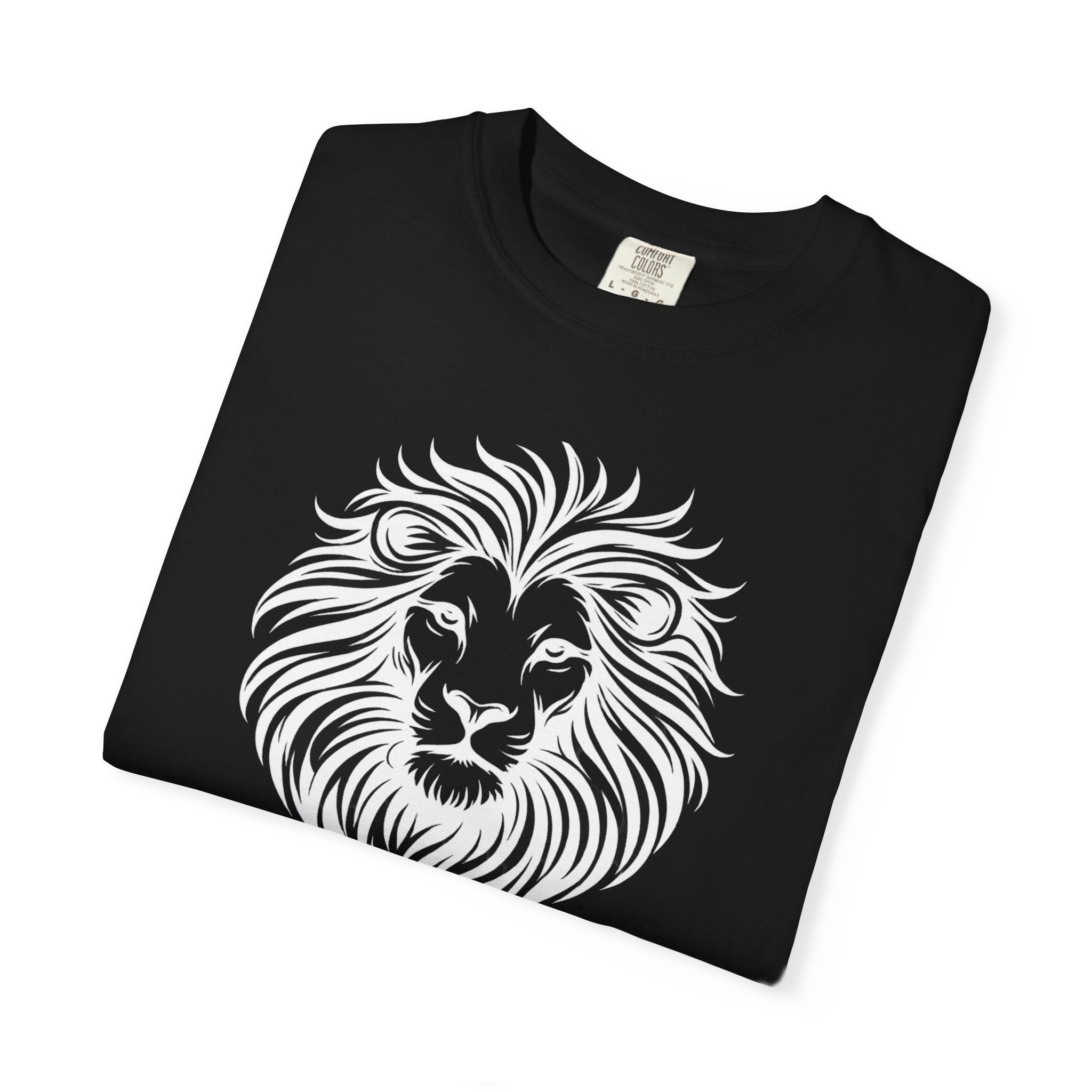 Lion Face Tee— Bold Tribal Mane Design
