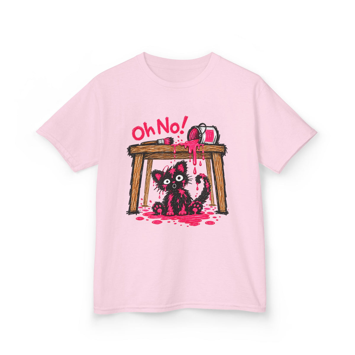 Oh No! Paint Cat™ Kids T-Shirt