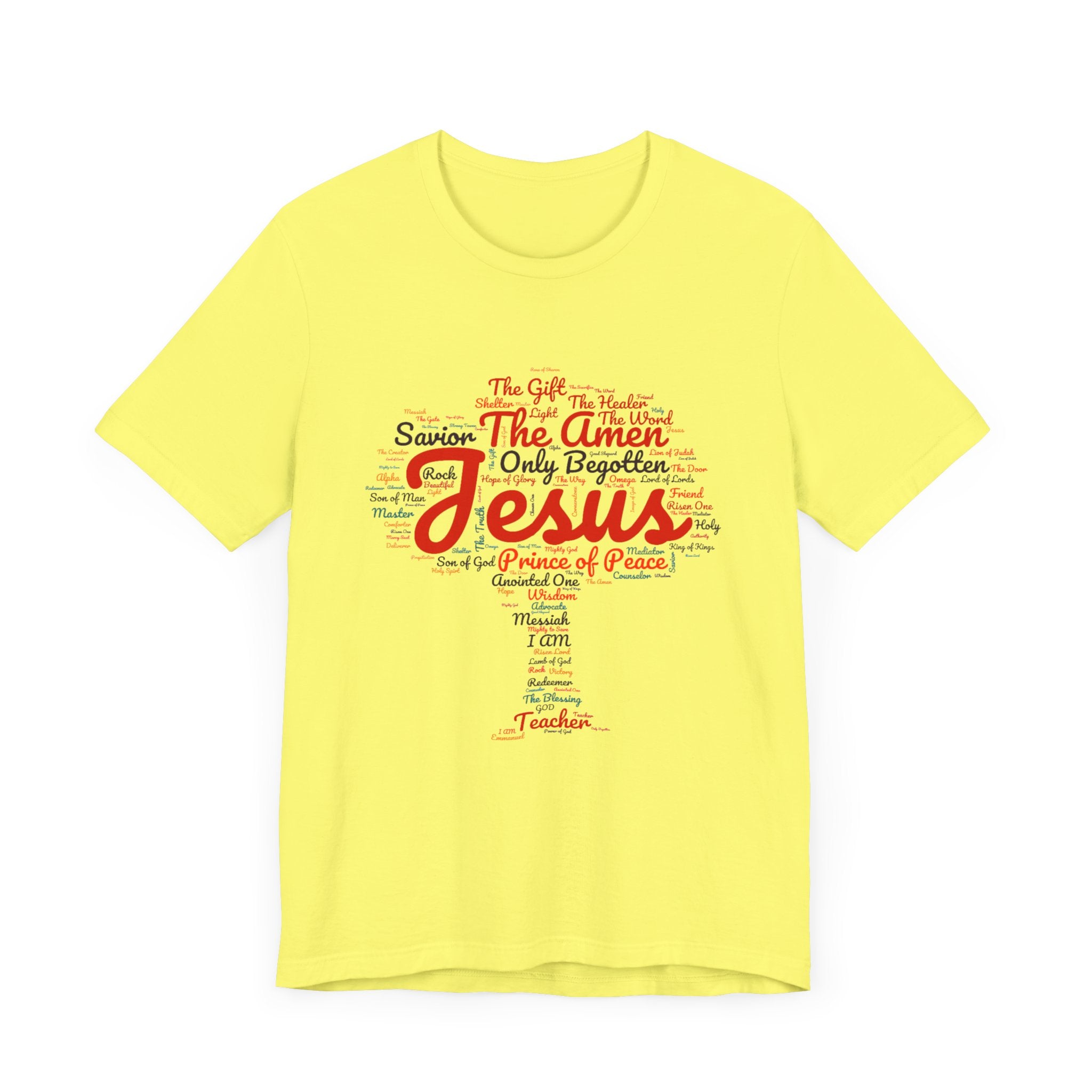 Religious Tee - Names of JESUS Tree Design