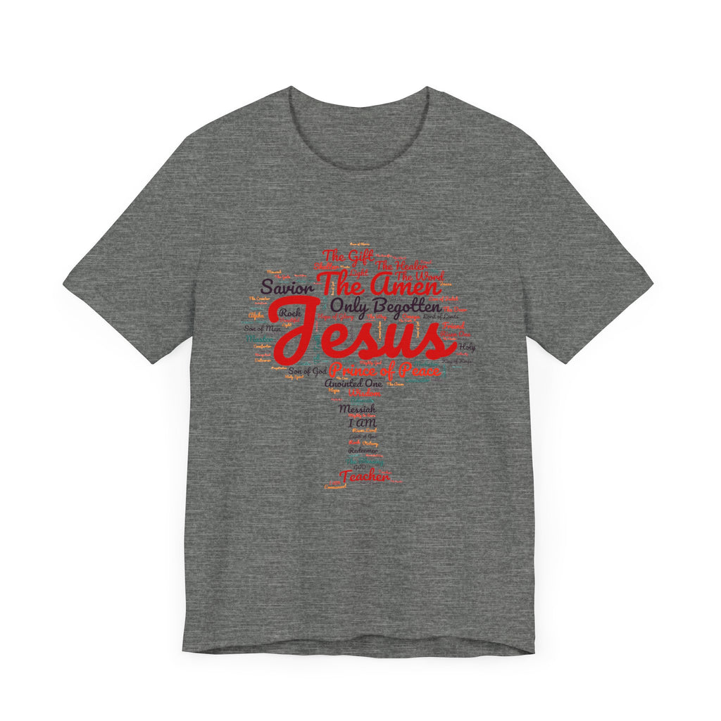 Religious Tee - Names of JESUS Tree Design