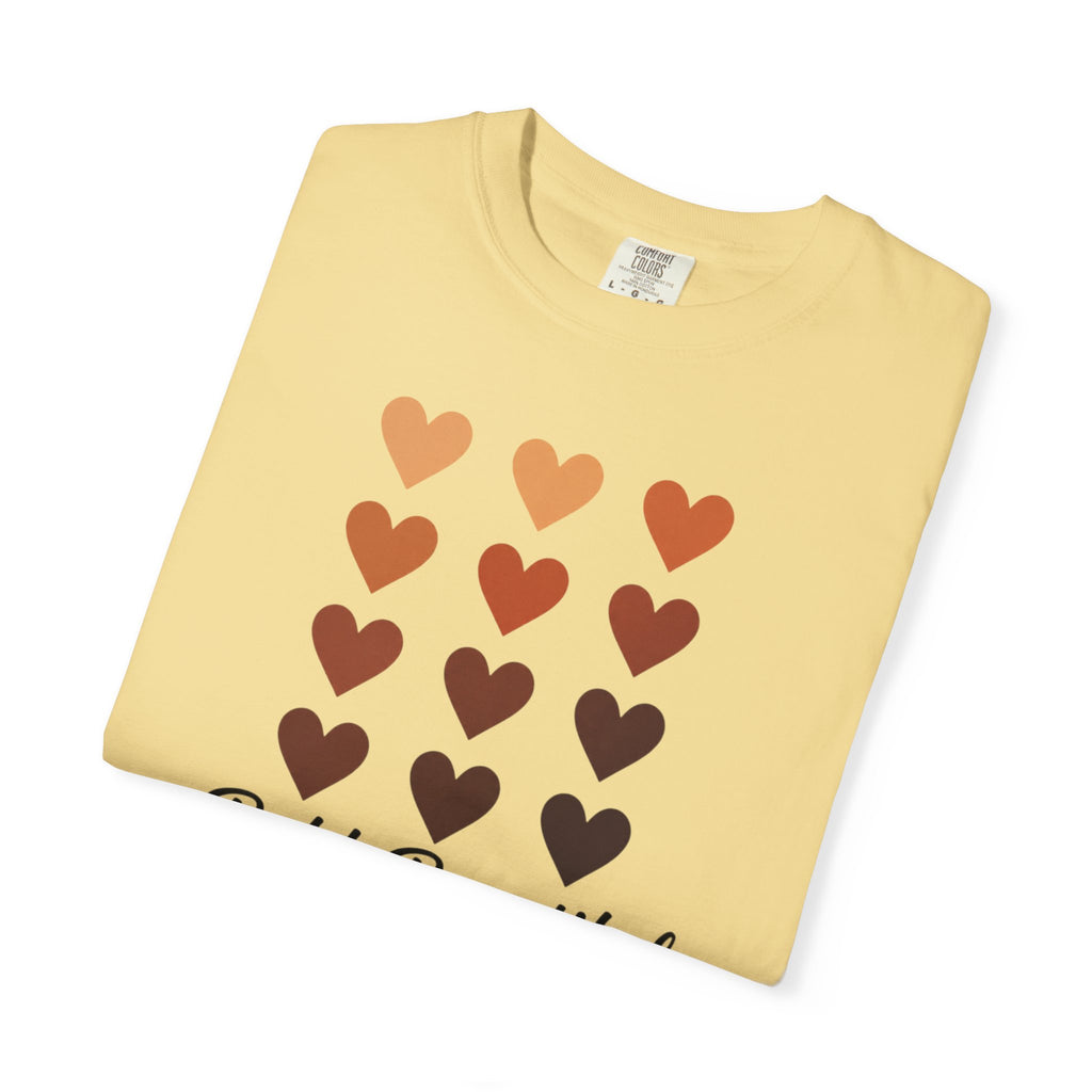 Bold Beautiful Melanin Hearts Tee