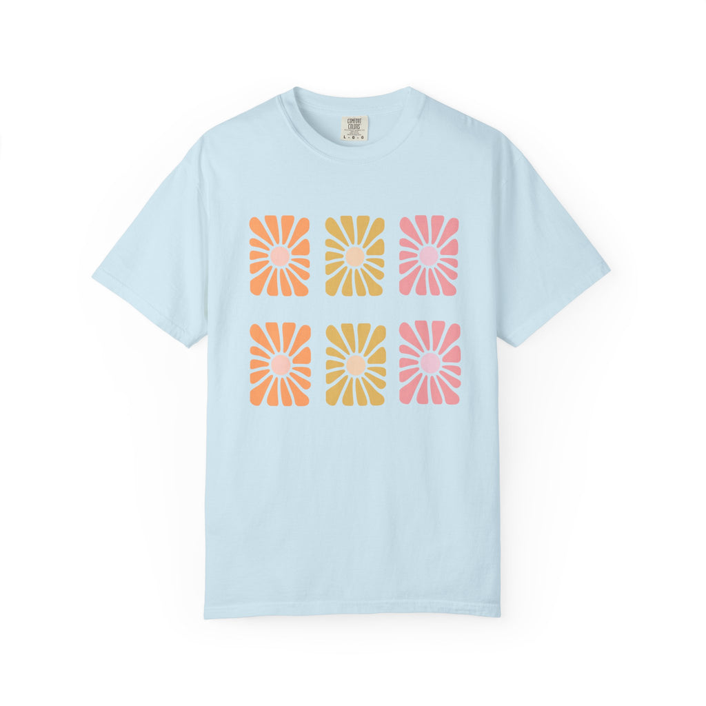 Retro Bloom Grid Tee