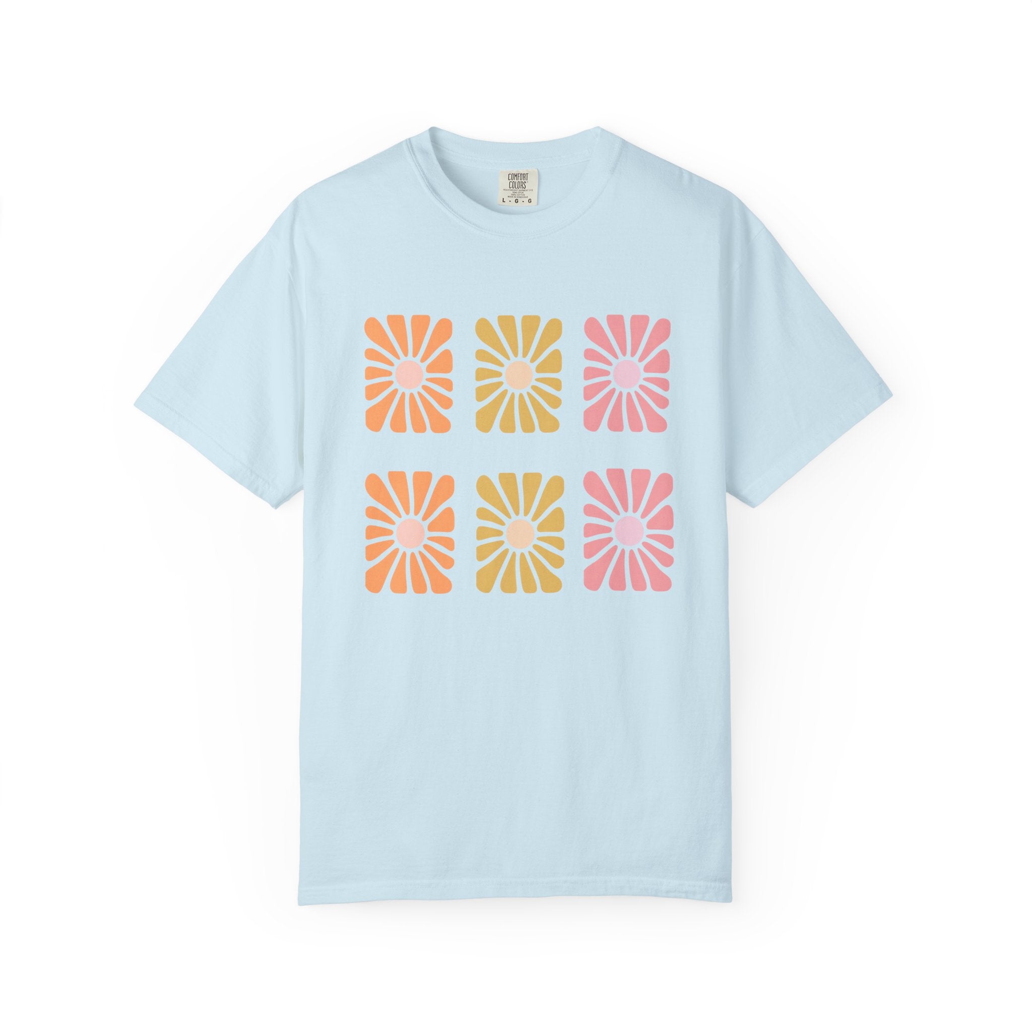 Retro Bloom Grid Tee
