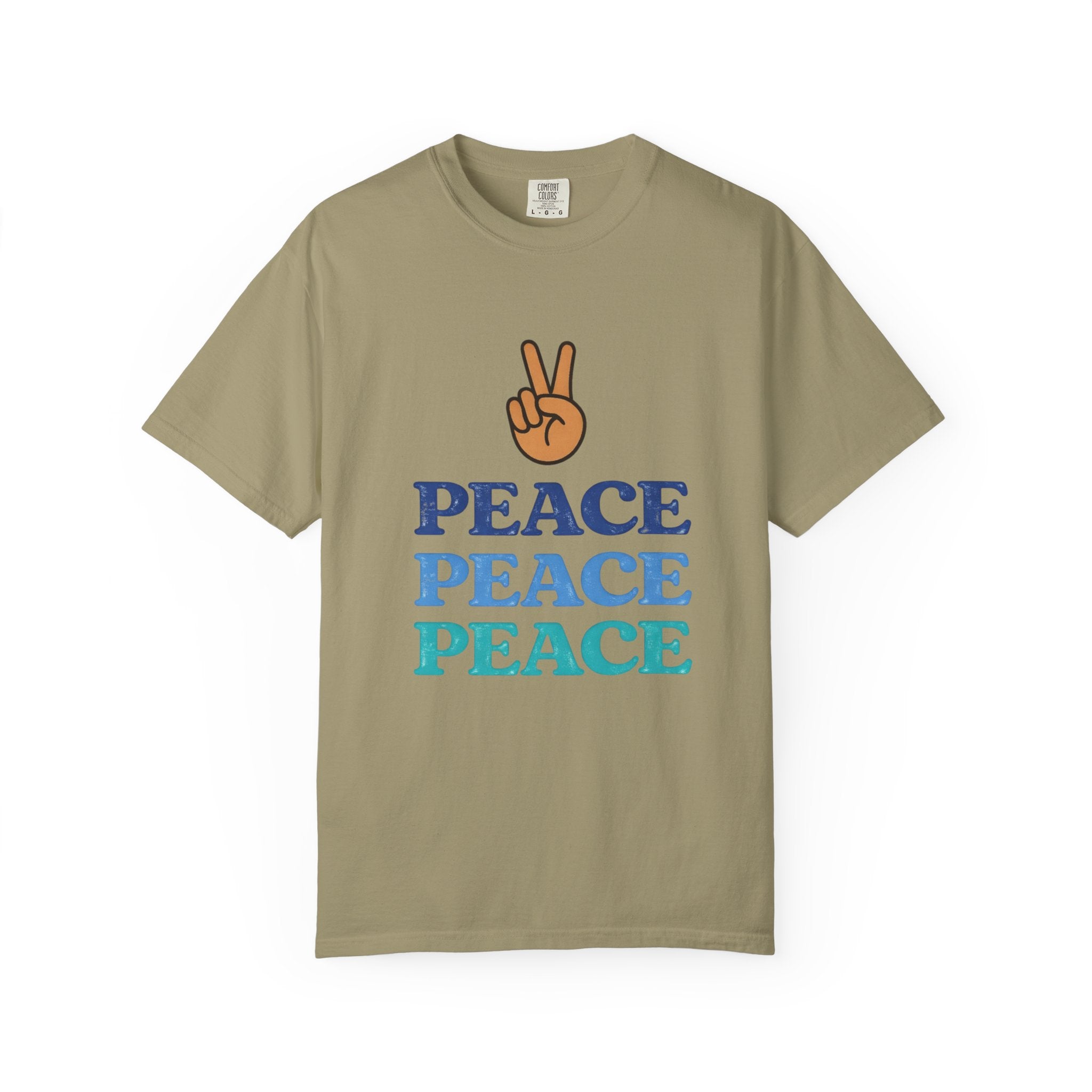 Peace Peace Peace T-Shirt — Retro Peace Sign Graphic Tee