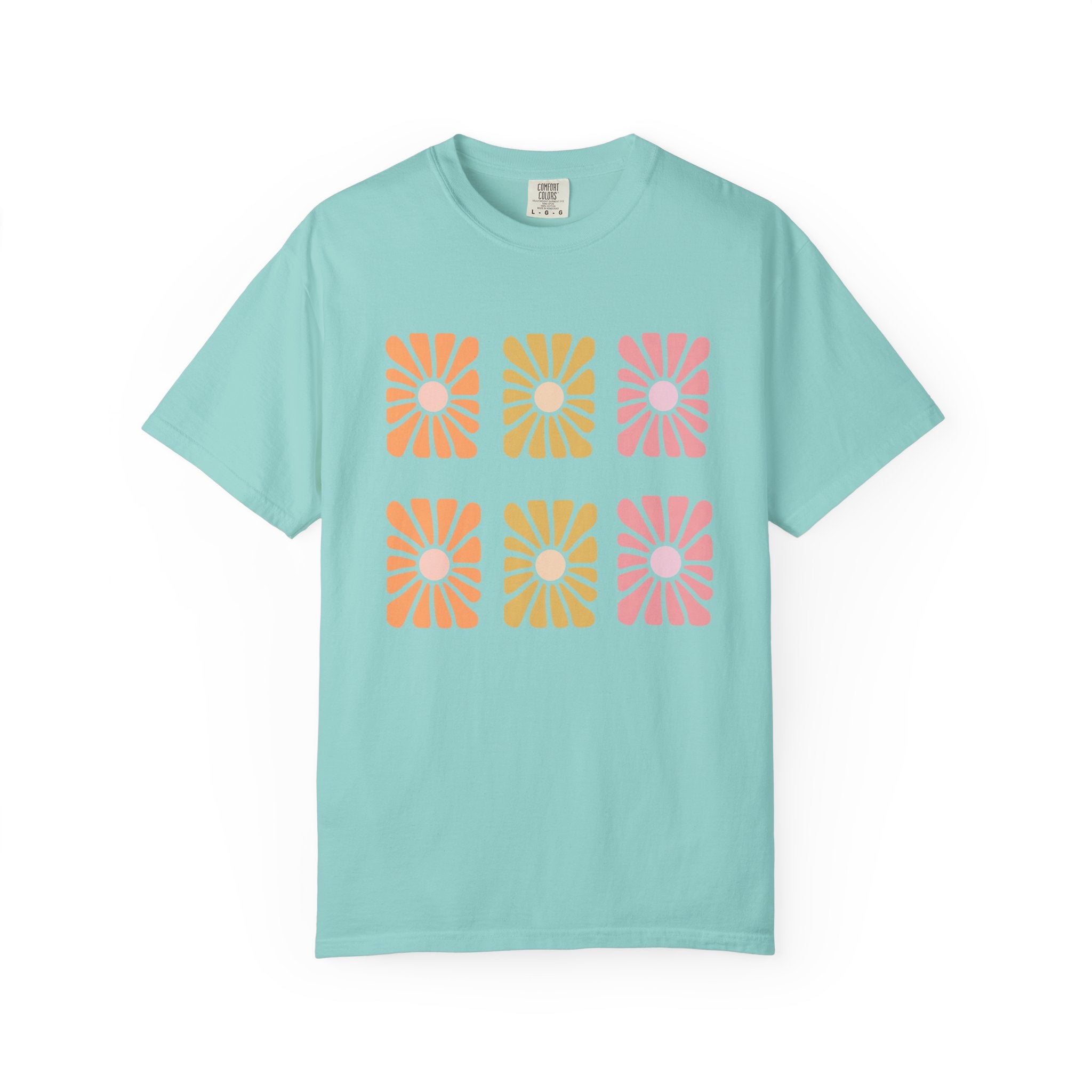Retro Bloom Grid Tee