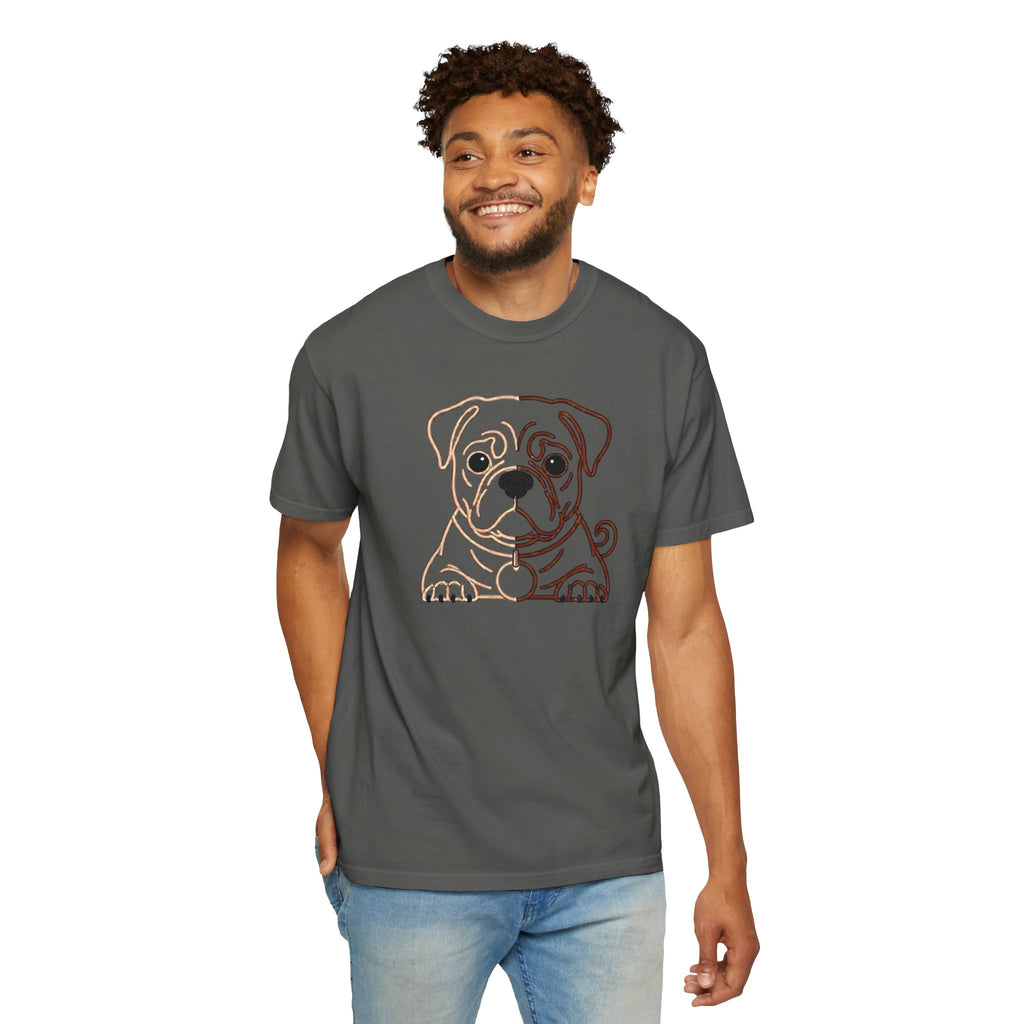 Bulldog Line Art T-Shirt – Cute Minimal Dog Graphic Tee