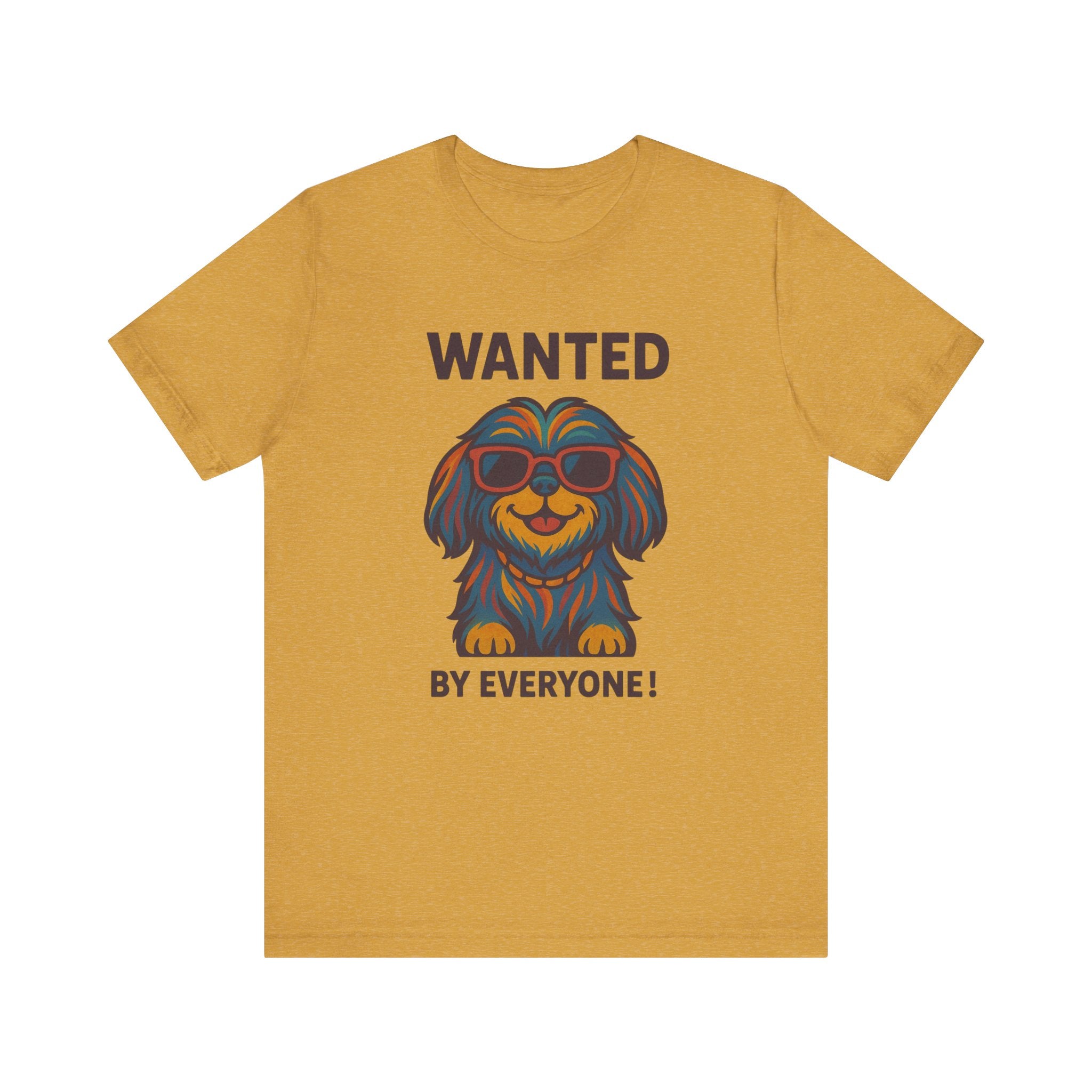 Shitzu with Multicolored Fur and Sunglasses Tee
