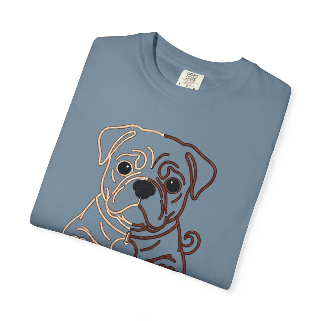 Bulldog Line Art T-Shirt – Cute Minimal Dog Graphic Tee