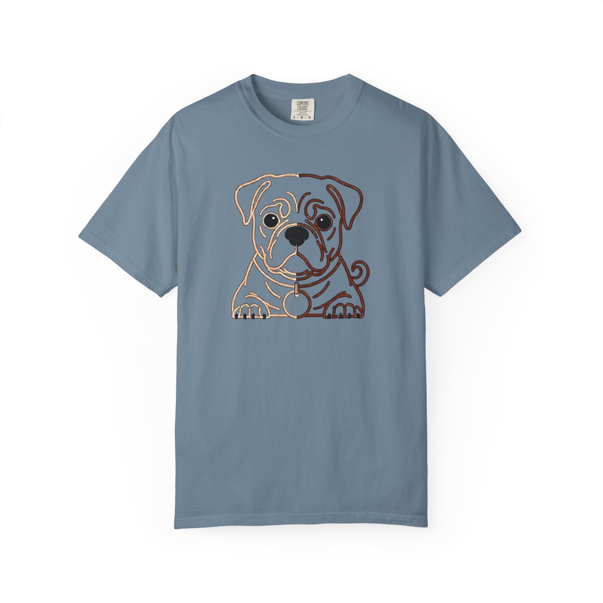 Bulldog Line Art T-Shirt – Cute Minimal Dog Graphic Tee