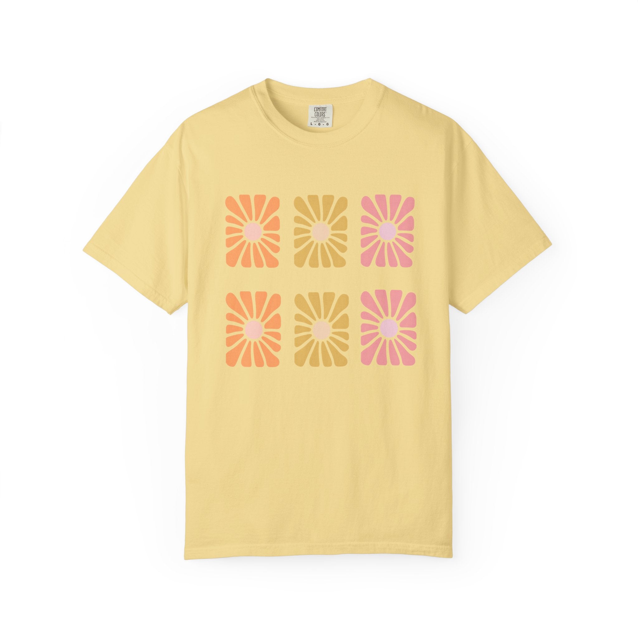Retro Bloom Grid Tee